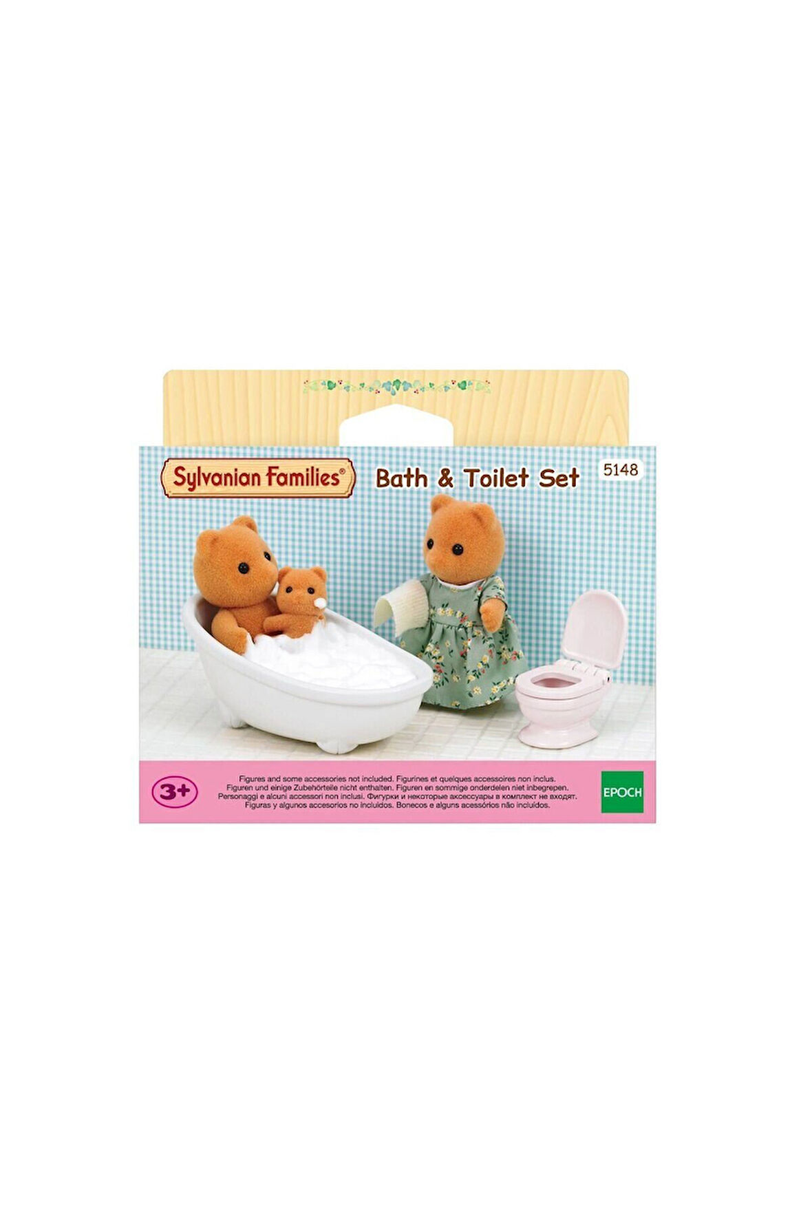 5148 Sylvanian Families Banyo ve Tuvalet Seti (figürler dahil değildir) +3 yaş Kız Erkek Çocuk Oyunc