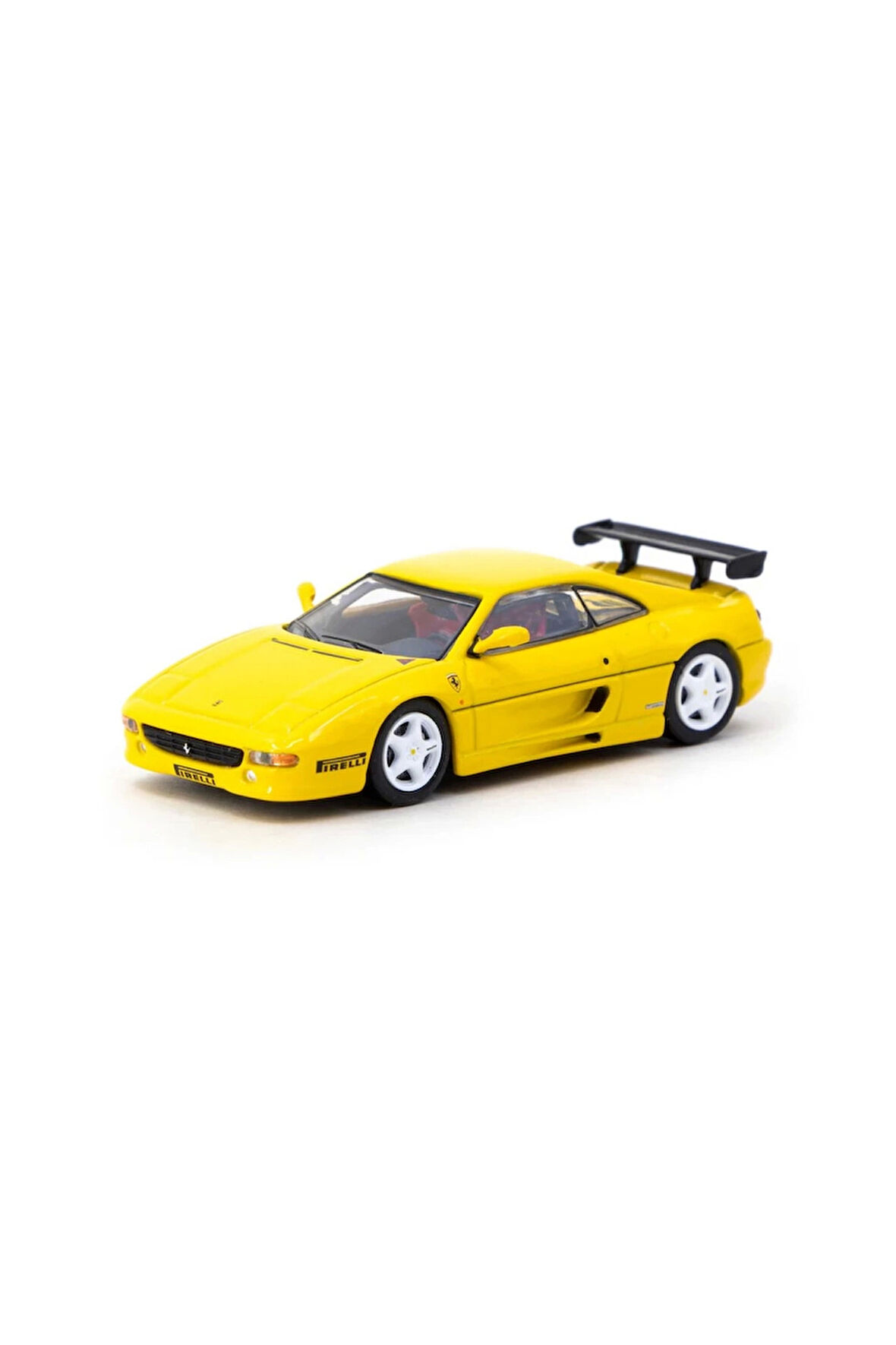 Tarmac Works X iXO Models 1/64 Ferrari F355 Challenge Yellow Kız Erkek Çocuk Oyuncak Eğitici Oyuncak