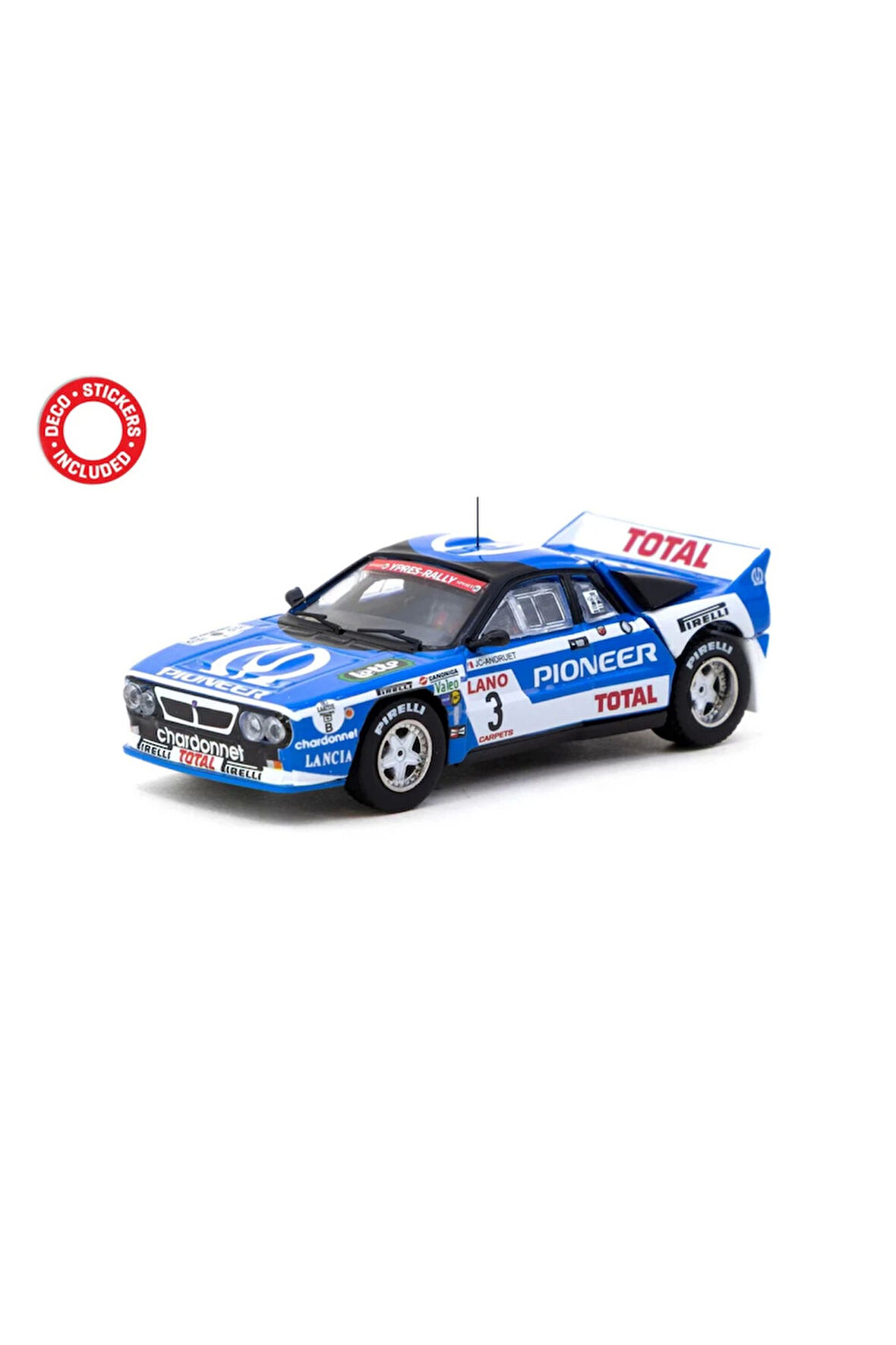 Tarmac Works 1/64 Lancia 037 Rally Ypres 24 Hours Rally 1983 #3 Kız Erkek Çocuk Oyuncak Eğitici Oyun