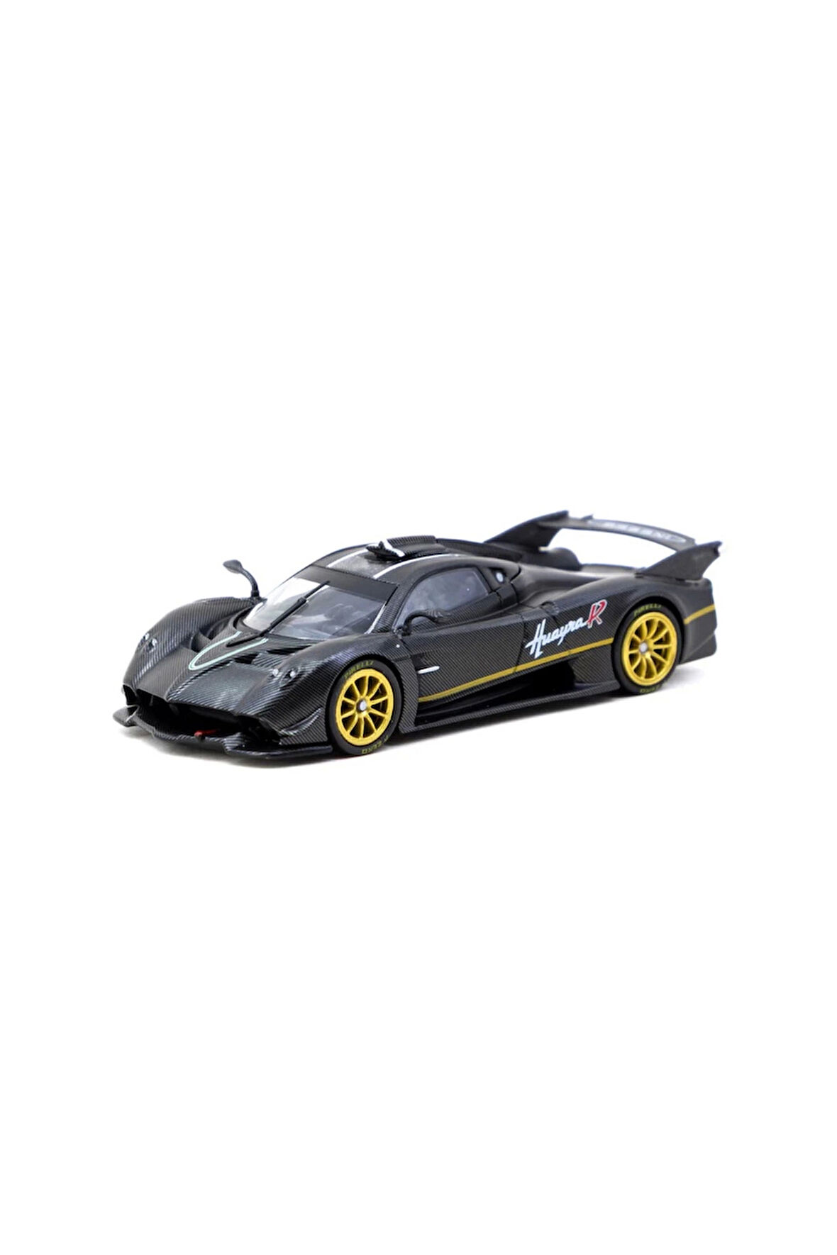Tarmac Works 1/64 Pagani Huayra R Matt Black Carbon Fiber Kız Erkek Çocuk Oyuncak Eğitici Oyuncaklar