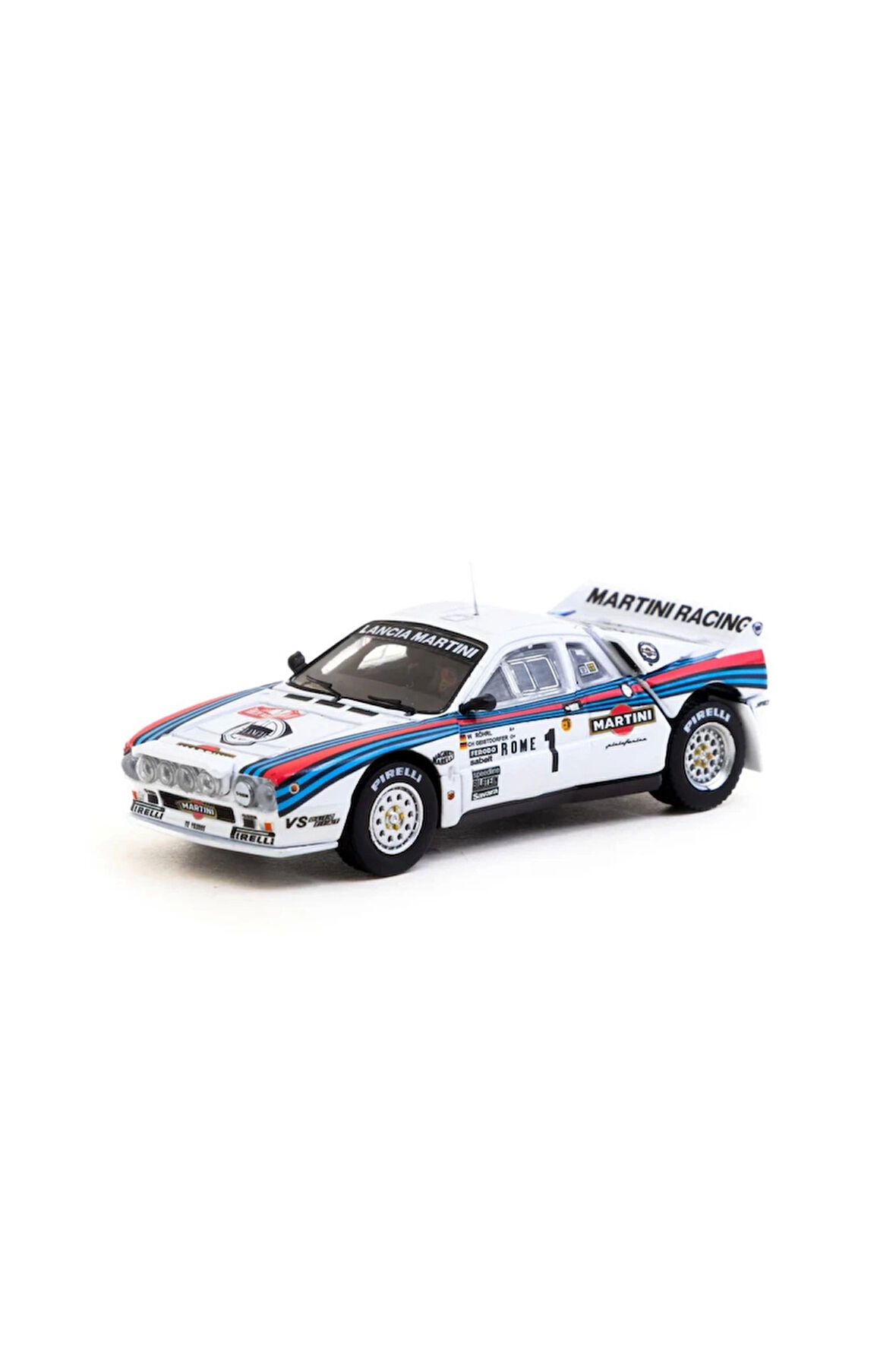 Tarmac Works 1/64 Lancia 037 Rally Rally Monte Carlo 1983 #1 with Tarmac Cards Kız Erkek Çocuk Oyunc