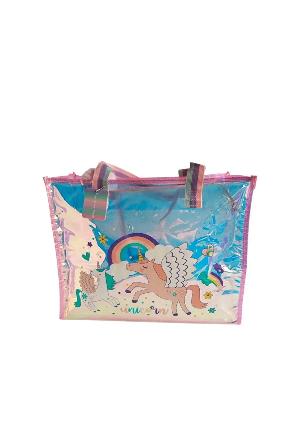 Dream Vest Şeffaf Hologram Unicorn Büyük Omuz Çantası Kız Erkek Çocuk Oyuncak Eğitici Oyuncaklar
