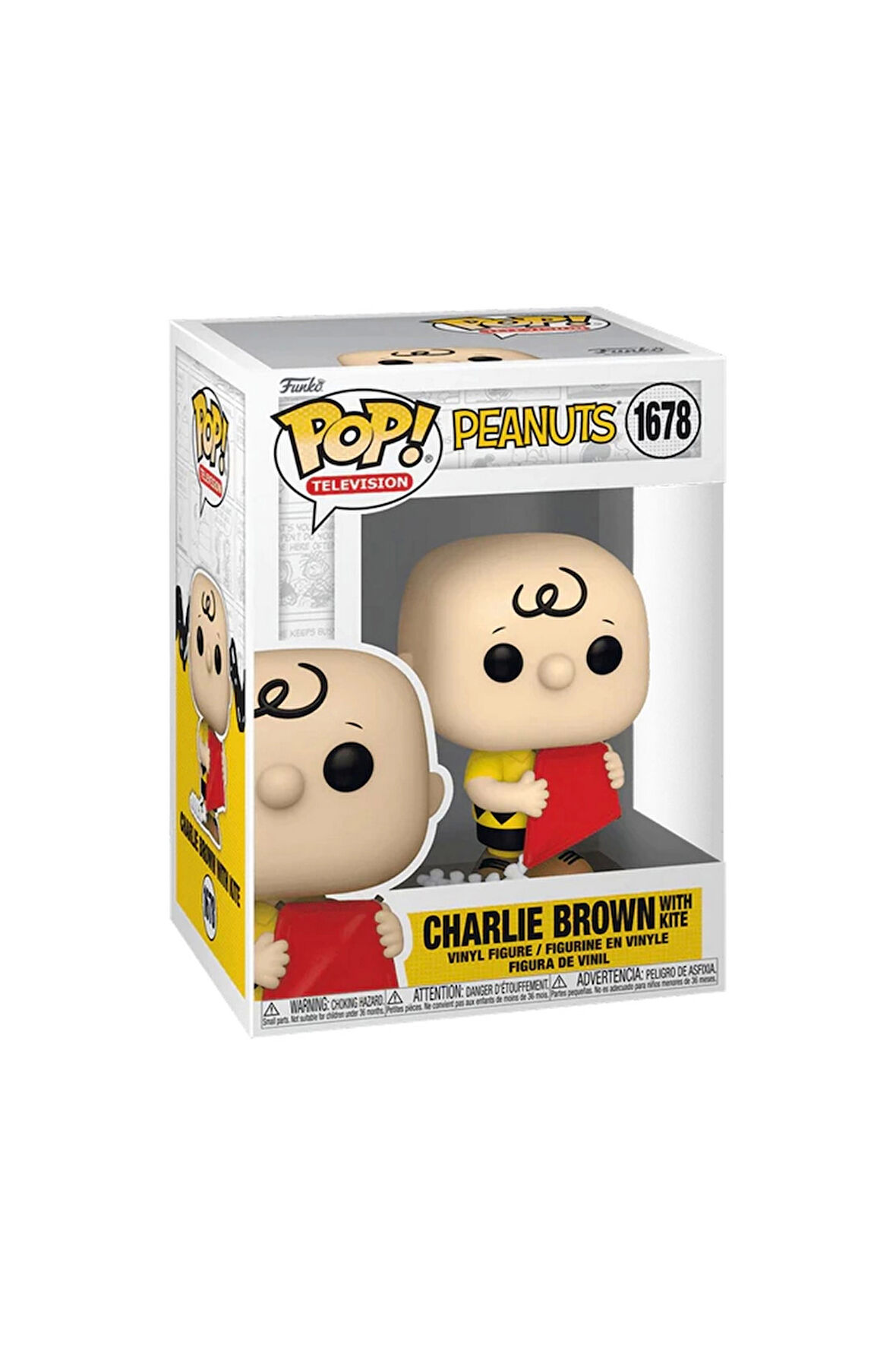 Funko POP Animation: Peanuts - Charlie Brown with Kite Kız Erkek Çocuk Oyuncak Eğitici Oyuncaklar