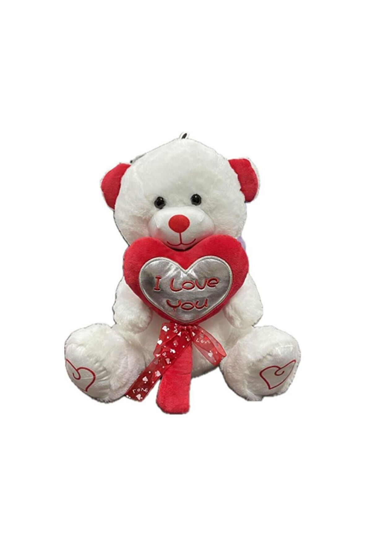 PELUŞ 40cm ŞEKER KALPLİ AYI HALLEY Kız Erkek Çocuk Oyuncak Eğitici Oyuncaklar