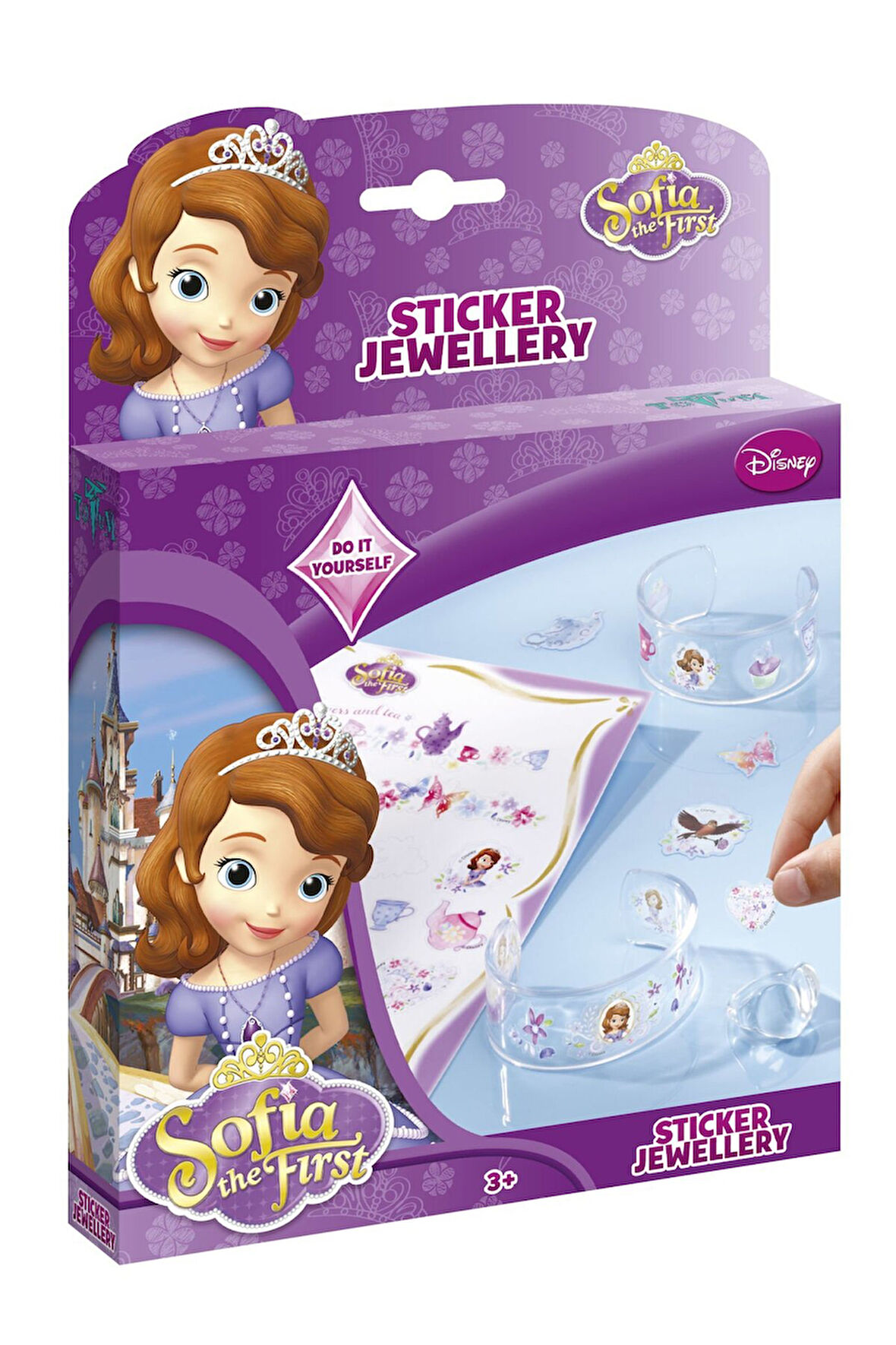 Disney Prenses Sofia Çıkartmalı Takı Seti Kız Erkek Çocuk Oyuncak Eğitici Oyuncaklar
