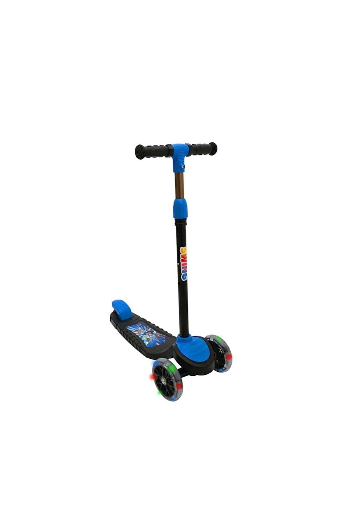 SWİNG SCOOTER MAVİ IŞIKLI Kız Erkek Çocuk Oyuncak Eğitici Oyuncaklar