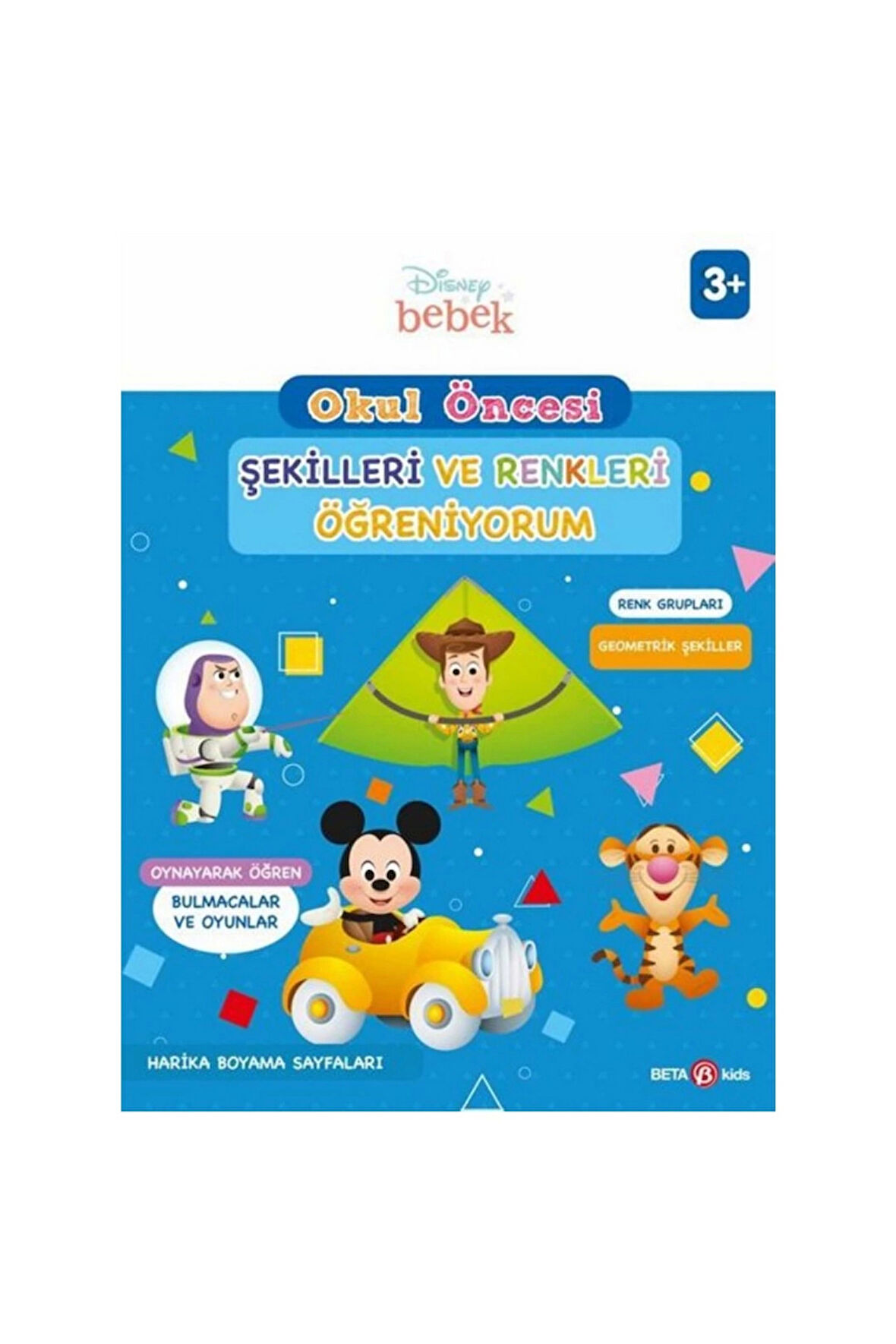 Disney Eğitsel Okul Öncesi Şekilleri ve Renkleri Öğreniyorum Kız Erkek Çocuk Oyuncak Eğitici Oyuncak