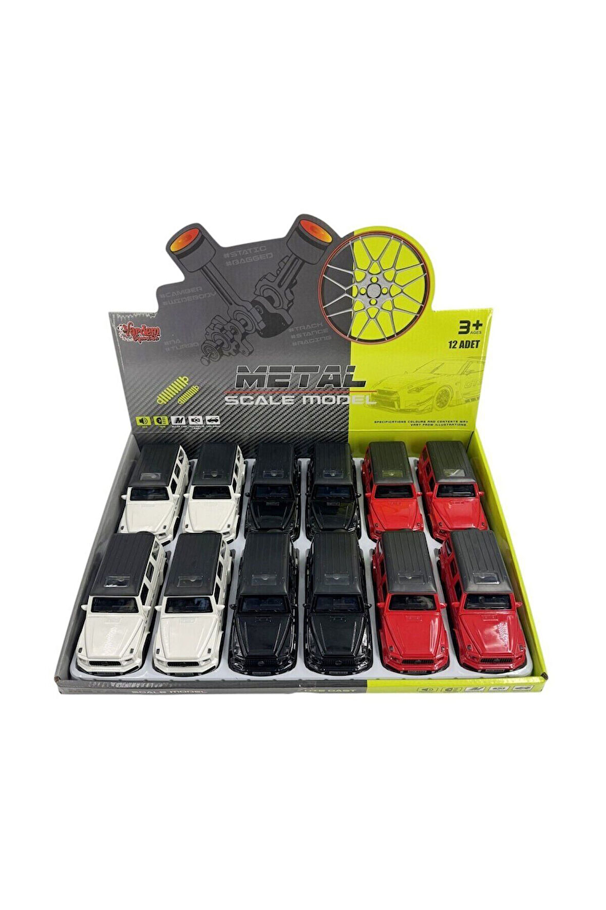 KM-3271D Vardem Çek Bırak Işıklı ve Sesli Model Mrs Metal Araba 1:32 Kız Erkek Çocuk Oyuncak Eğitici