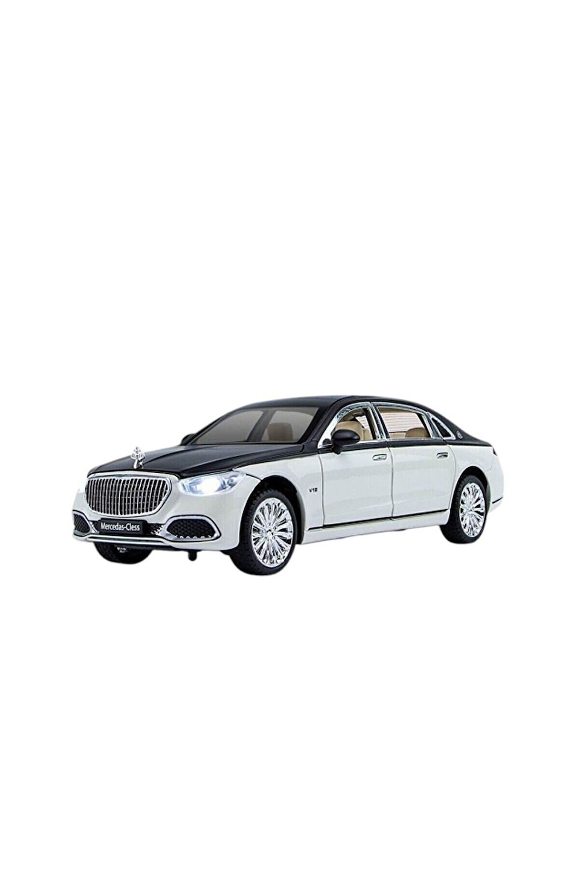 ZHD-B2409 - Vardem Çek Bırak Işıklı ve Sesli Model MB Metal Araba 1:24 Kız Erkek Çocuk Oyuncak Eğiti