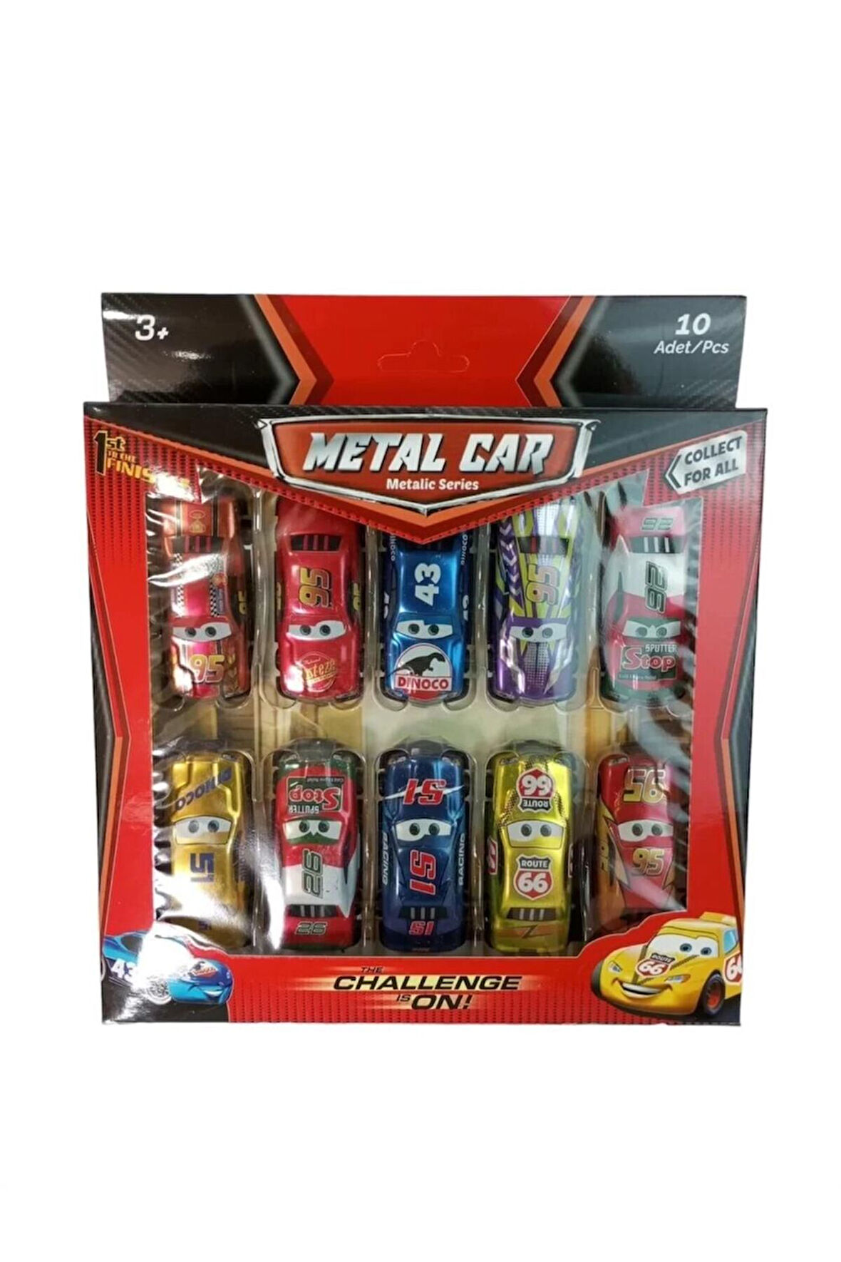 METAL ARABA 10 LU PAKET Kız Erkek Çocuk Oyuncak Eğitici Oyuncaklar