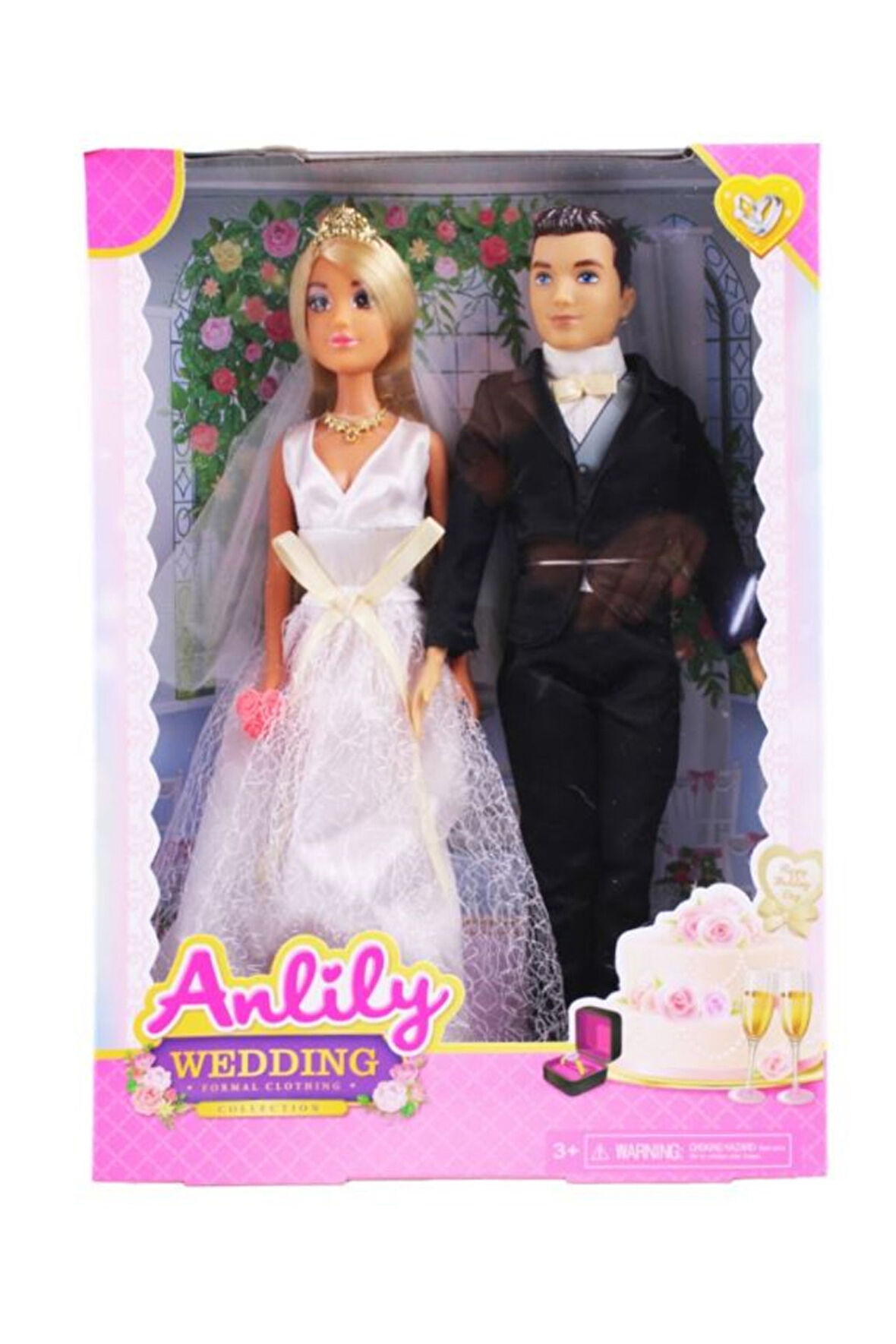 KUTULU ANLİLY BEBEK GELİN DAMAT Kız Erkek Çocuk Oyuncak Eğitici Oyuncaklar