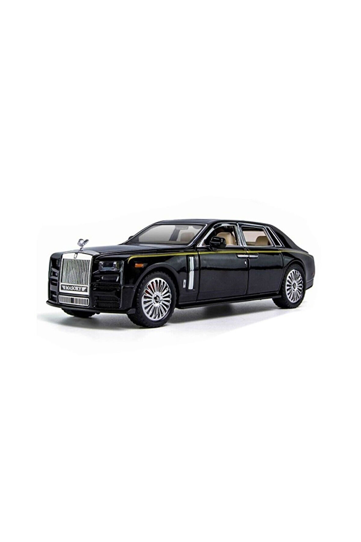 ZHD-B2407- Vardem Çek Bırak Işıklı ve Sesli Model RR Metal Araba 1:24 Kız Erkek Çocuk Oyuncak Eğitic