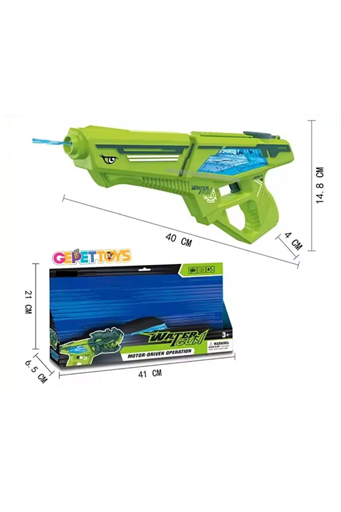 2303 Elektrikli Su Tabancası -Gepettoys (Sadece pembe rengi kalmıştır) Kız Erkek Çocuk Oyuncak Eğiti