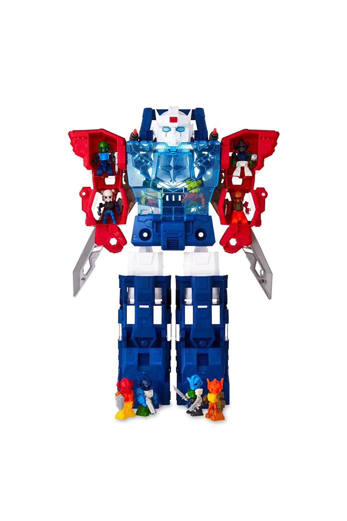 Sesli ve Işıklı Exobot Mega Morph Taşıyıcı Robot 54cm Kız Erkek Çocuk Oyuncak Eğitici Oyuncaklar