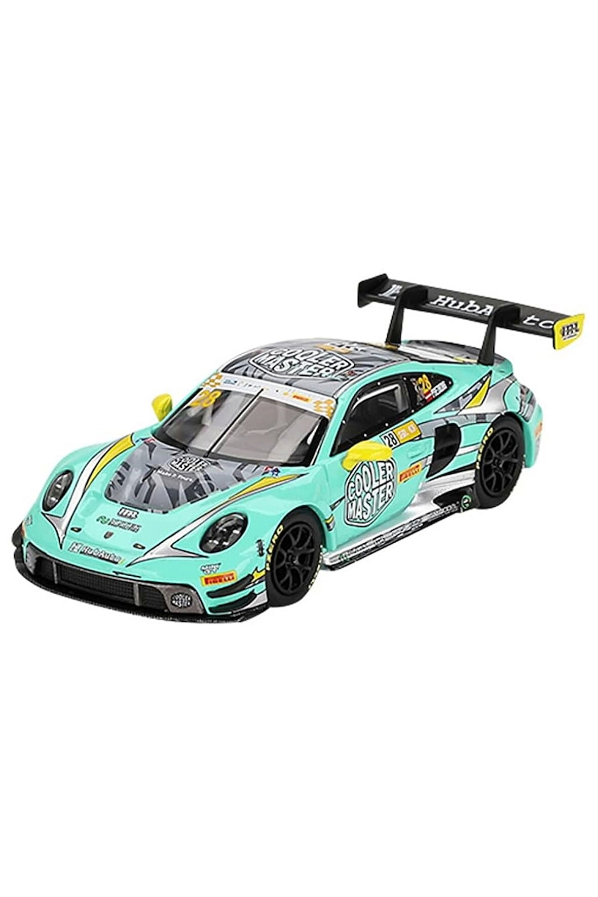 Mini GT 1/64 Porsche 911 GT3 R HubAuto Racing 2023 FIA GT World Cup 70th Macau Grand Prix Kız Erkek