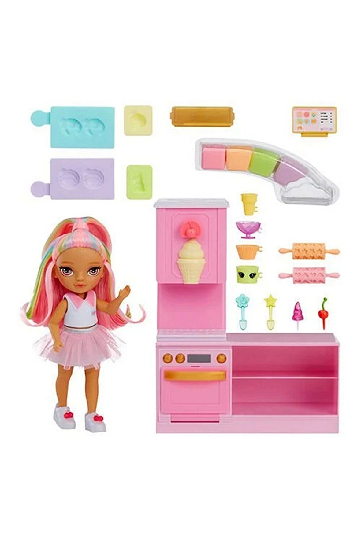 Rainbow High Littles Kandy’nin Tatlı Dükkanı Seti Kız Erkek Çocuk Oyuncak Eğitici Oyuncaklar