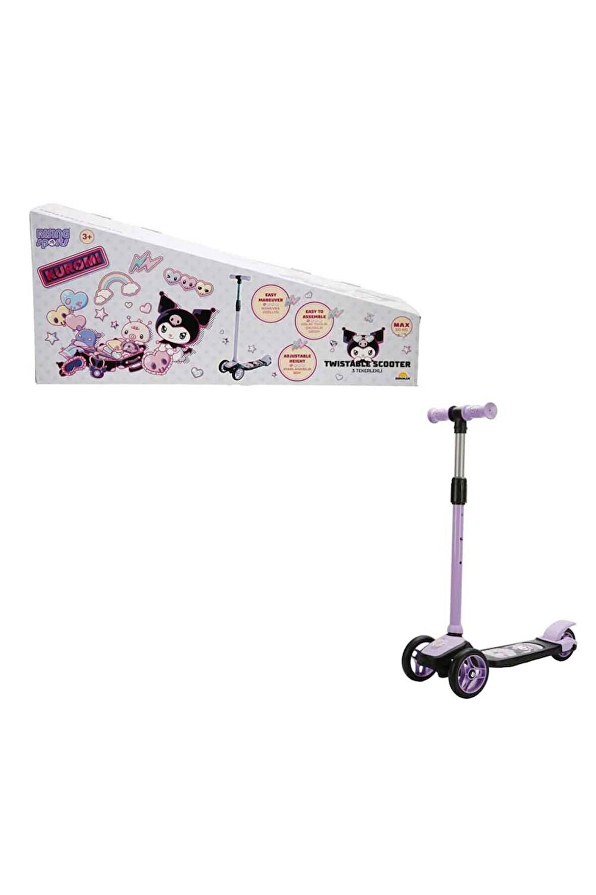 SCOOTER 3TKR TWİST KUROMİ Kız Erkek Çocuk Oyuncak Eğitici Oyuncaklar