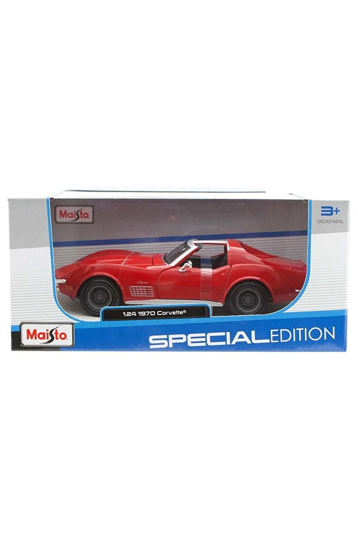 MAY 31202 Maisto 1970 Chevrolet Corvette 1:24 Special Edition Model Kız Erkek Çocuk Oyuncak Eğitici