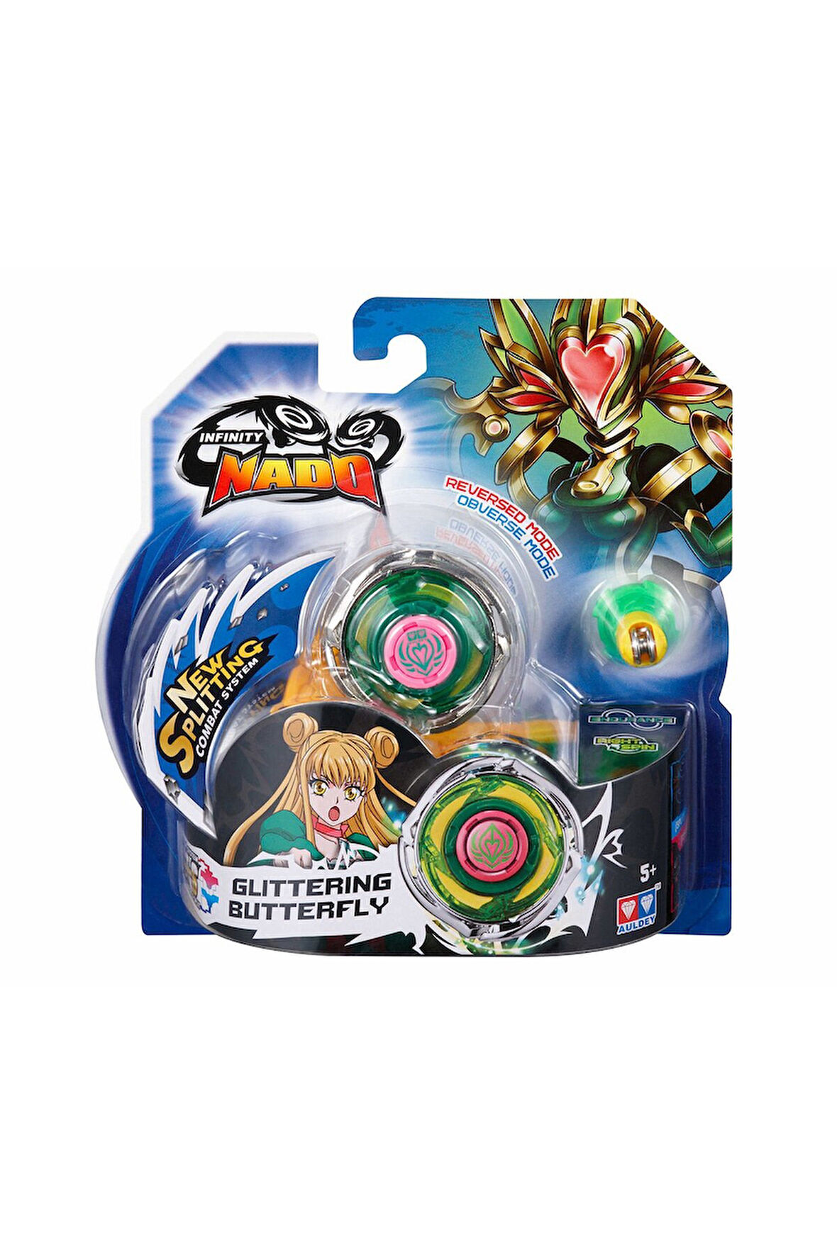 Infinity Nado Standart Metal Seri Glittering Butterfly Kız Erkek Çocuk Oyuncak Eğitici Oyuncaklar