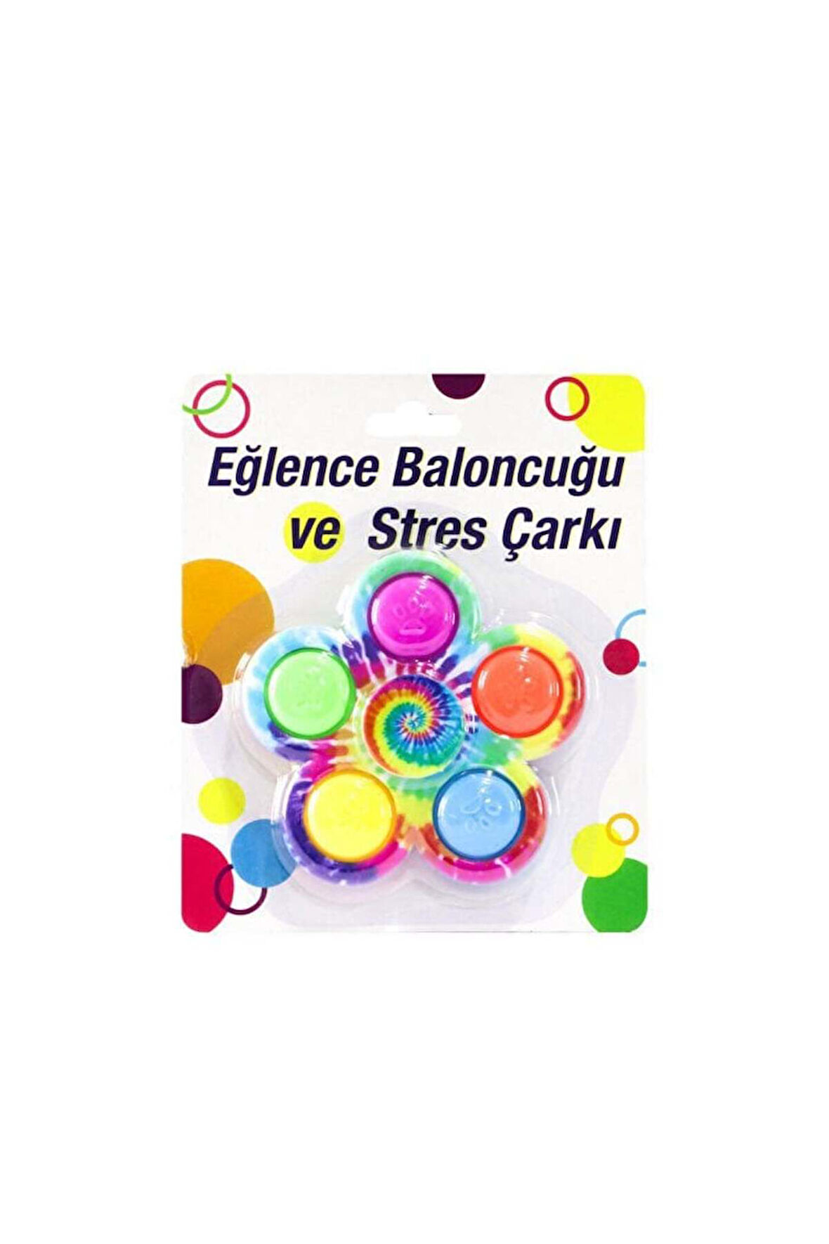Pop İt Renkli Stres Çarkı Kız Erkek Çocuk Oyuncak Eğitici Oyuncaklar