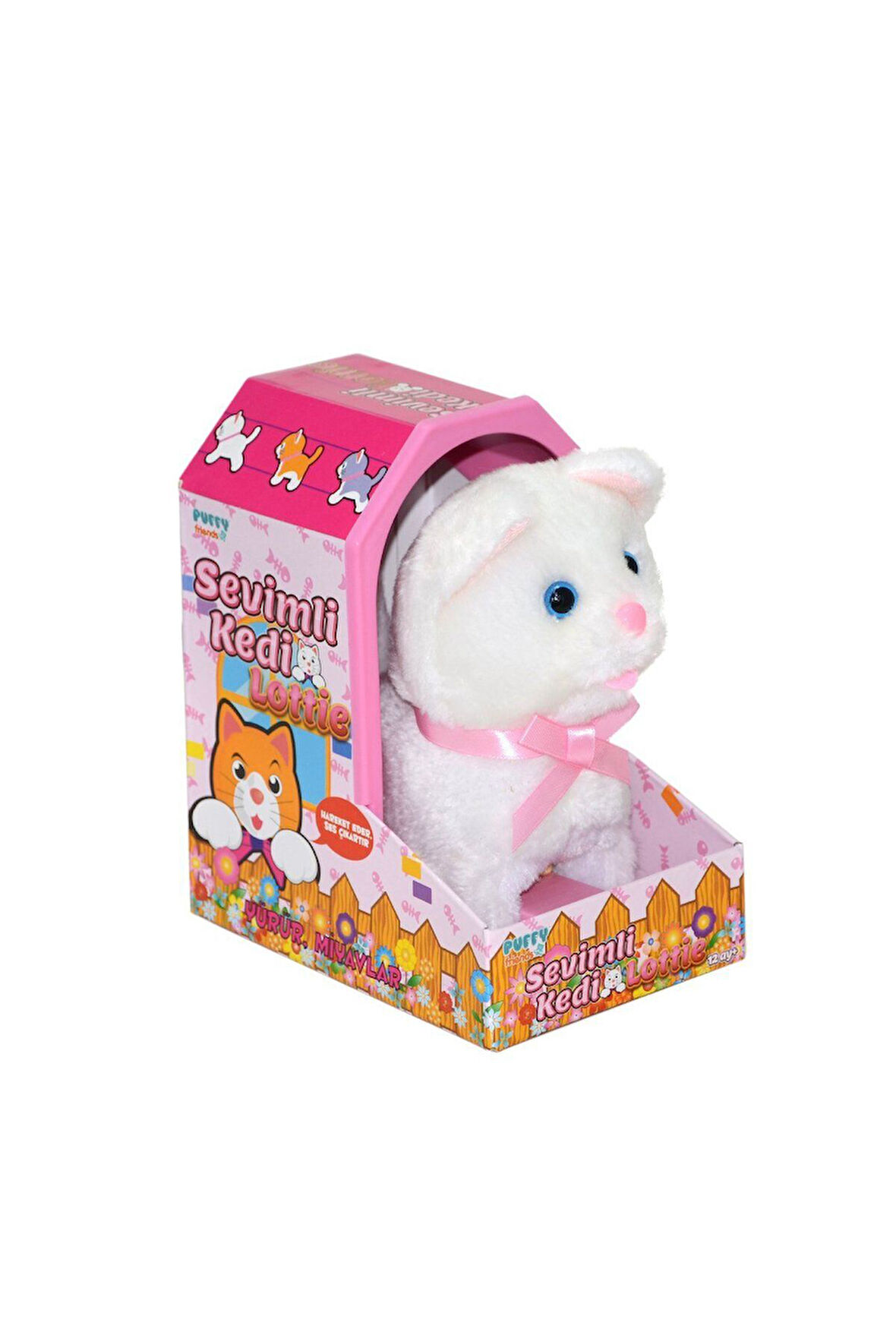 47191 Sesli ve Hareketli Jamina Sevimli Kedi Lottie Kız Erkek Çocuk Oyuncak Eğitici Oyuncaklar