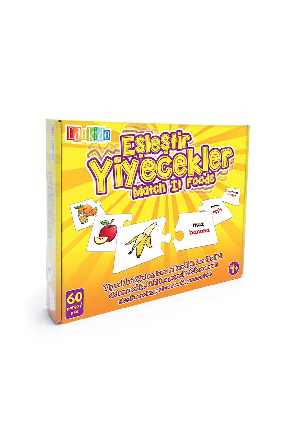 EDU-1002 Chiva, Eşleştir Yiyecekler Kız Erkek Çocuk Oyuncak Eğitici Oyuncaklar