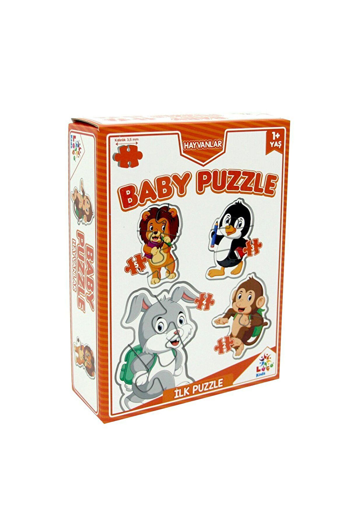 LC7225 Laço, Baby Puzzle - Hayvanlar - İlk Puzzle / +12 ay Kız Erkek Çocuk Oyuncak Eğitici Oyuncakla