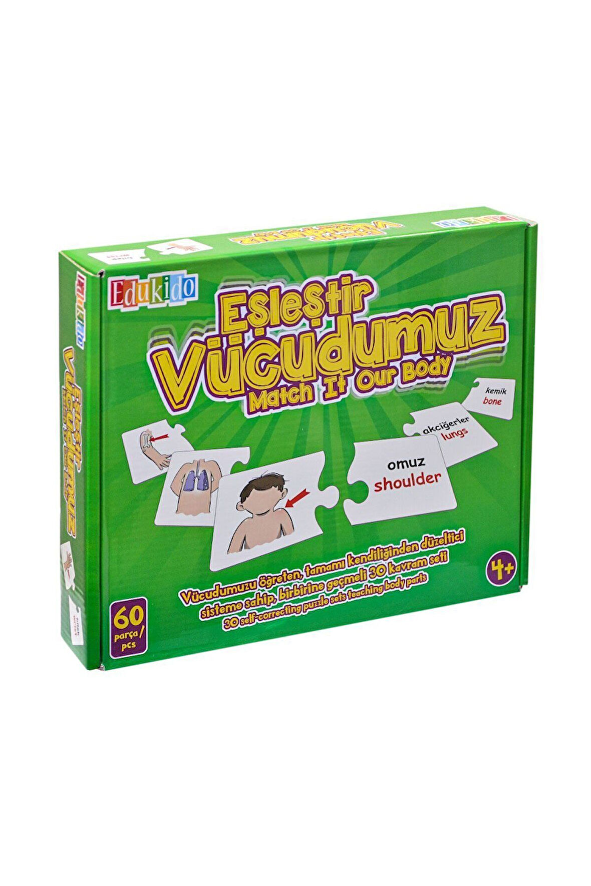 EDU-1008 Vücudumuz Eşleştir Oyunu -Chiva Kız Erkek Çocuk Oyuncak Eğitici Oyuncaklar