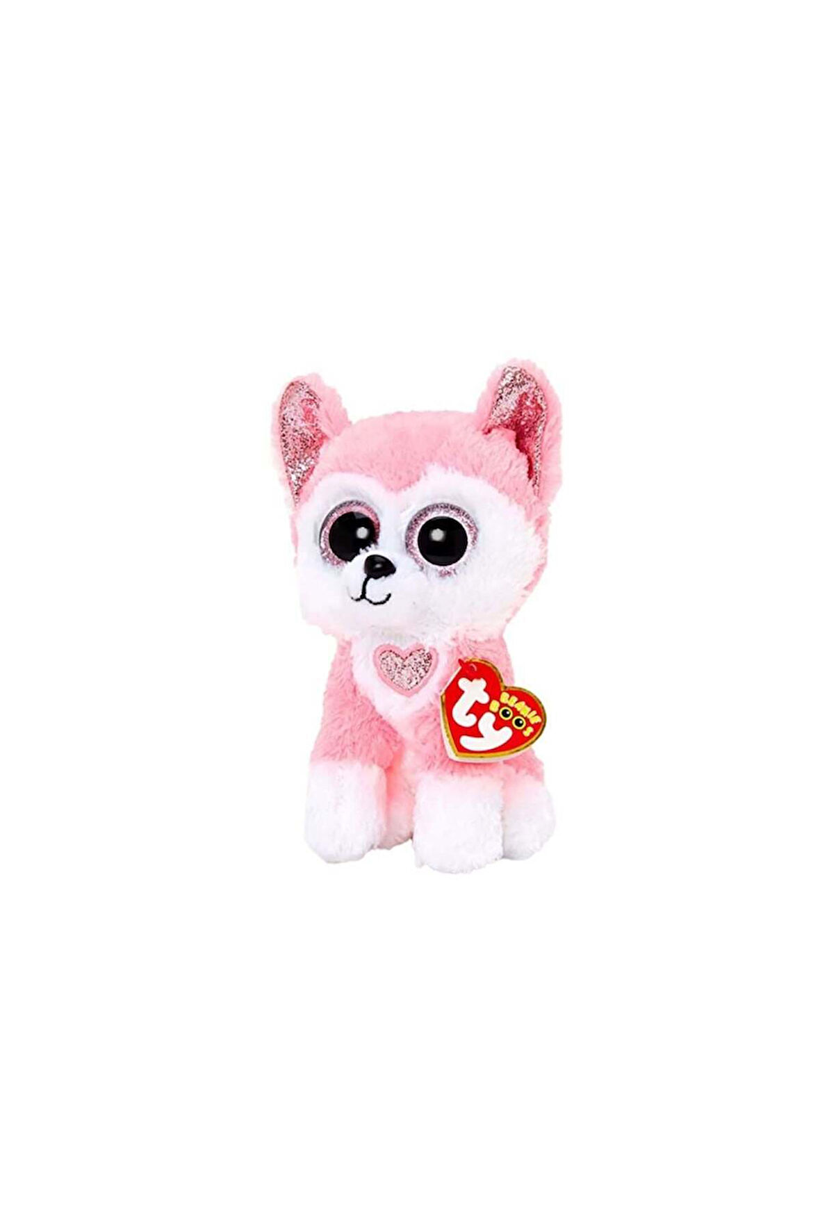 TY Beanie Hunk Husky Pink Reg Kız Erkek Çocuk Oyuncak Eğitici Oyuncaklar