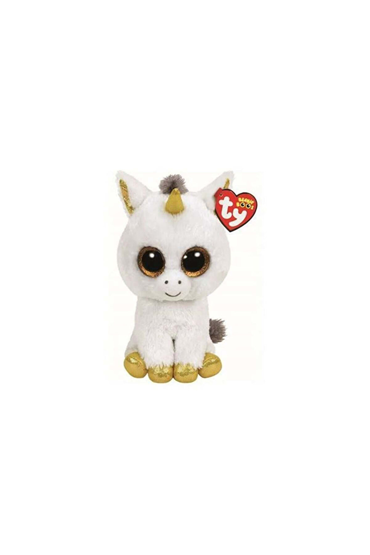Ty Beanie Pegasus the White Unicorn 15cm Kız Erkek Çocuk Oyuncak Eğitici Oyuncaklar