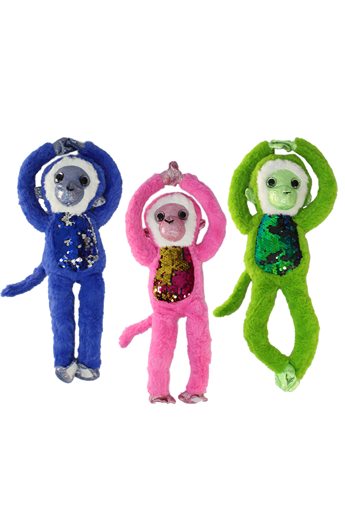 Süslü Maymunlar Peluş Oyuncak 45cm 1adet Kız Erkek Çocuk Oyuncak Eğitici Oyuncaklar