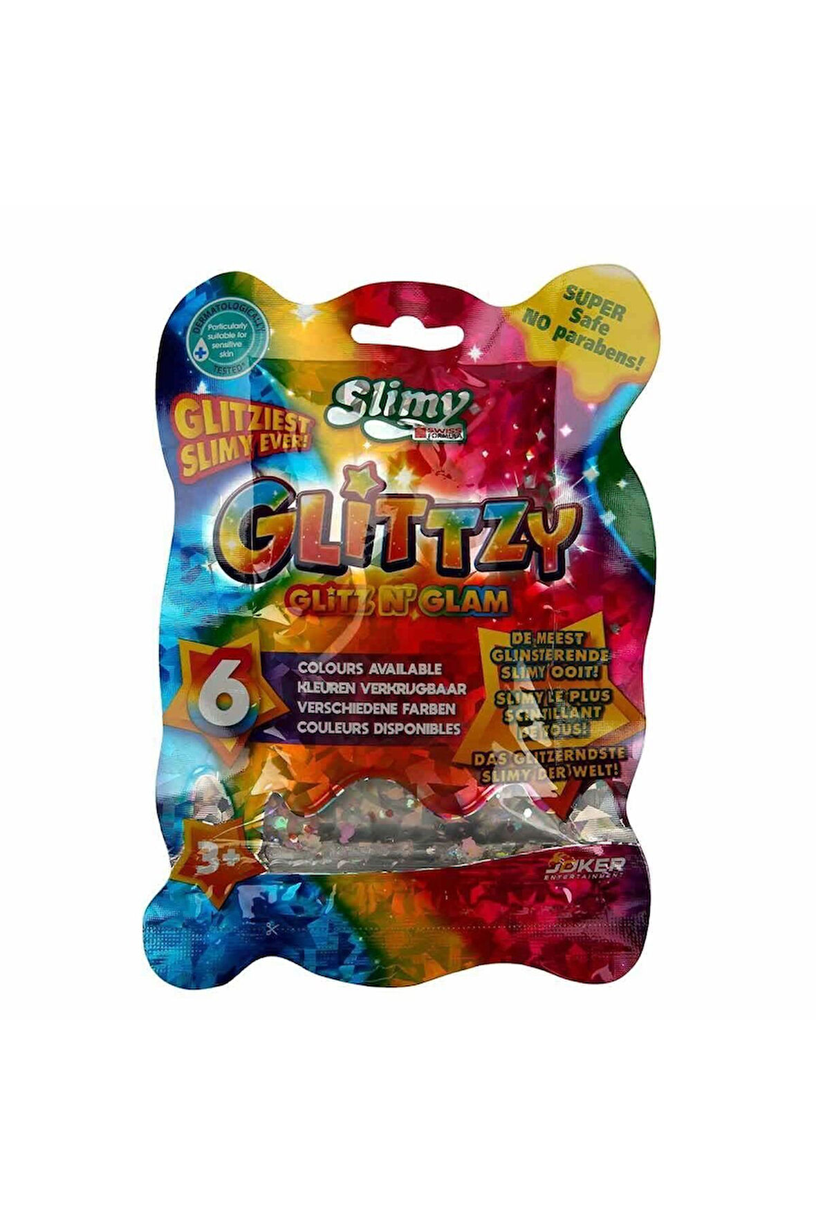 34025 Slimy Glitzy 10 Renk 90 gr Kız Erkek Çocuk Oyuncak Eğitici Oyuncaklar