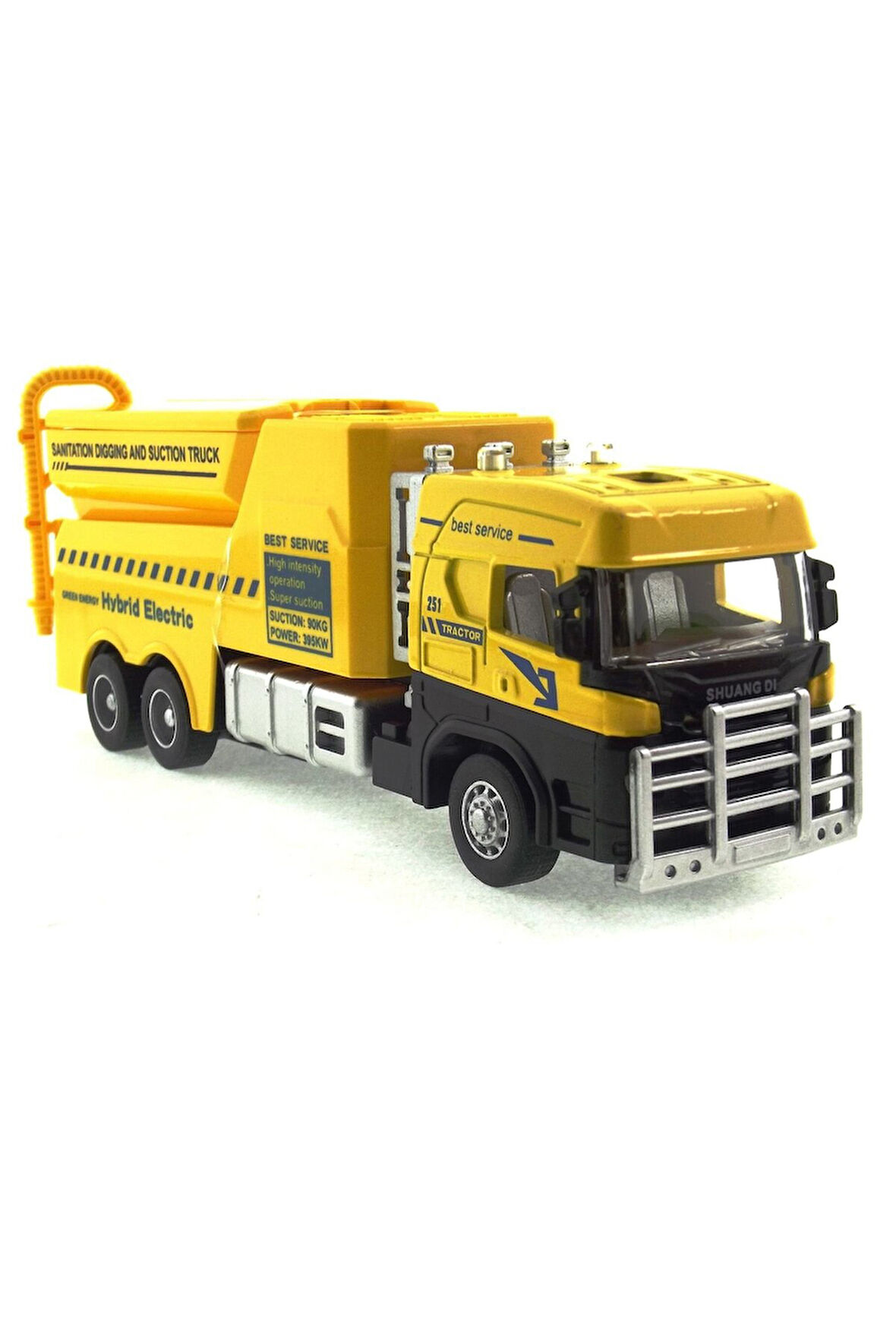 Die Cast Model Çek Bırak Temizlik ( Sanitasyon ) Aracı Kız Erkek Çocuk Oyuncak Eğitici Oyuncaklar