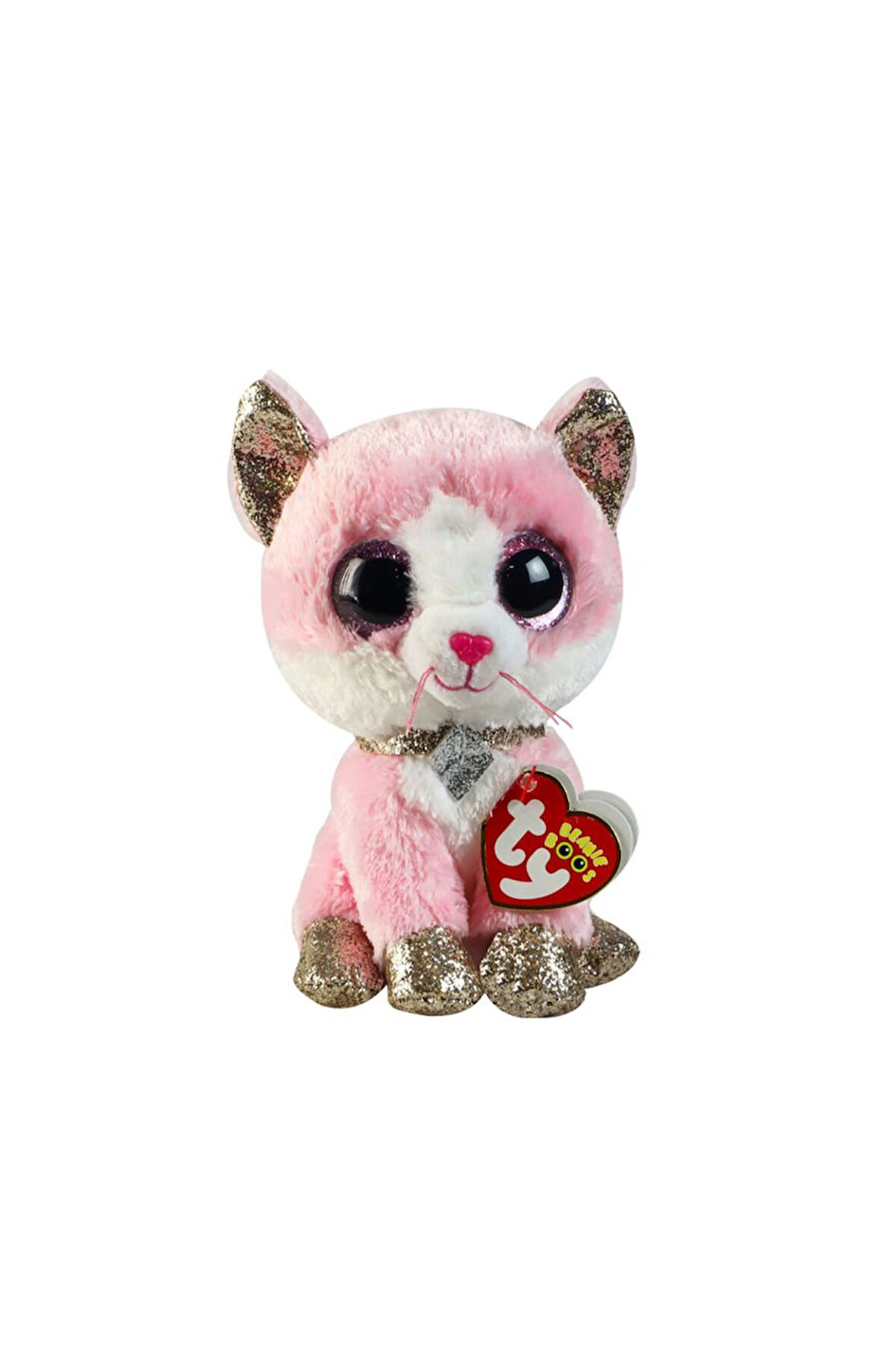 TY Beanie Boos Pembe Peluş Kedi Fiona 16cm Kız Erkek Çocuk Oyuncak Eğitici Oyuncaklar