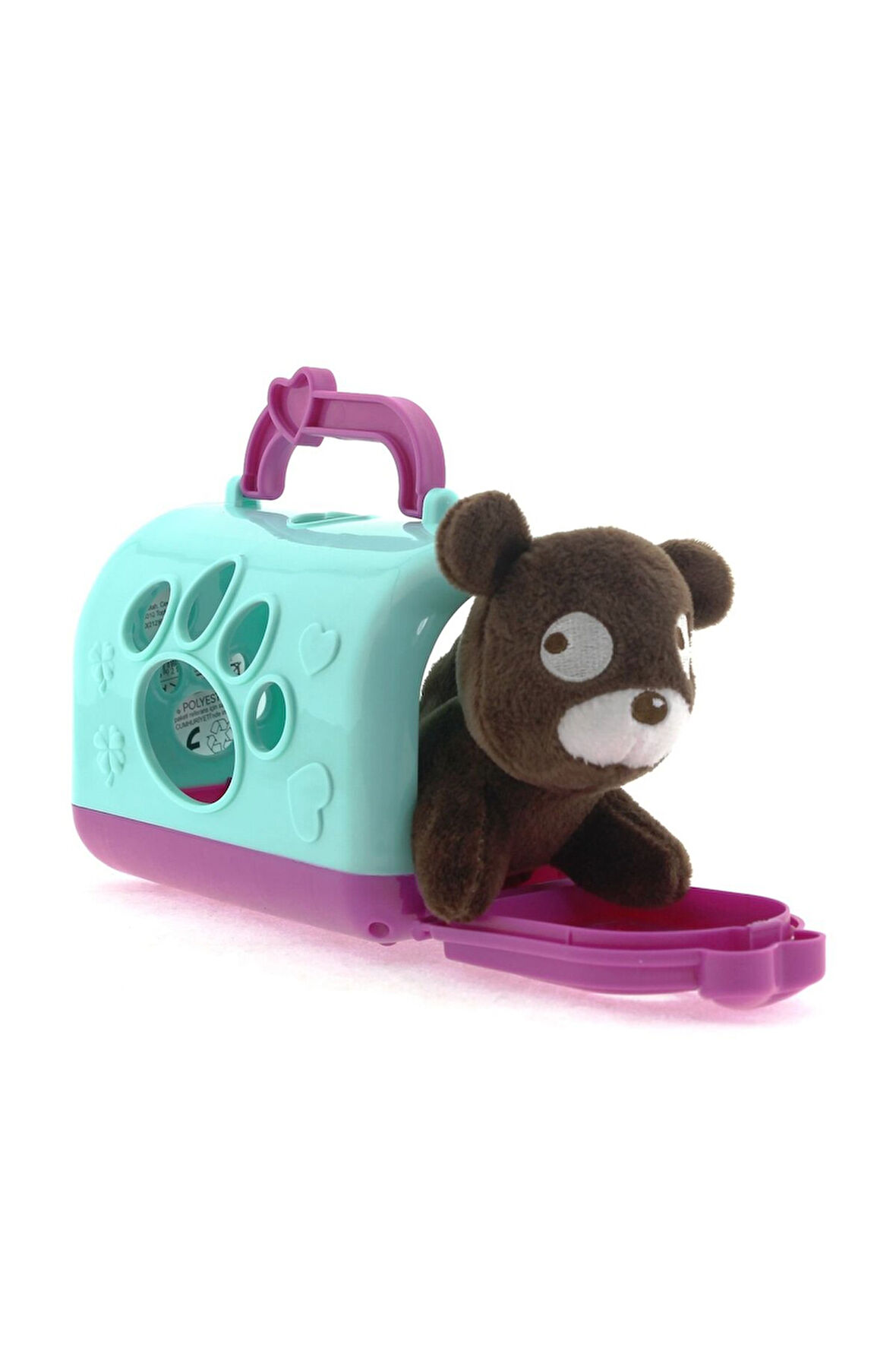 Taşıma Çantalı Peluş Kahverengi Yavru Köpek Kız Erkek Çocuk Oyuncak Eğitici Oyuncaklar