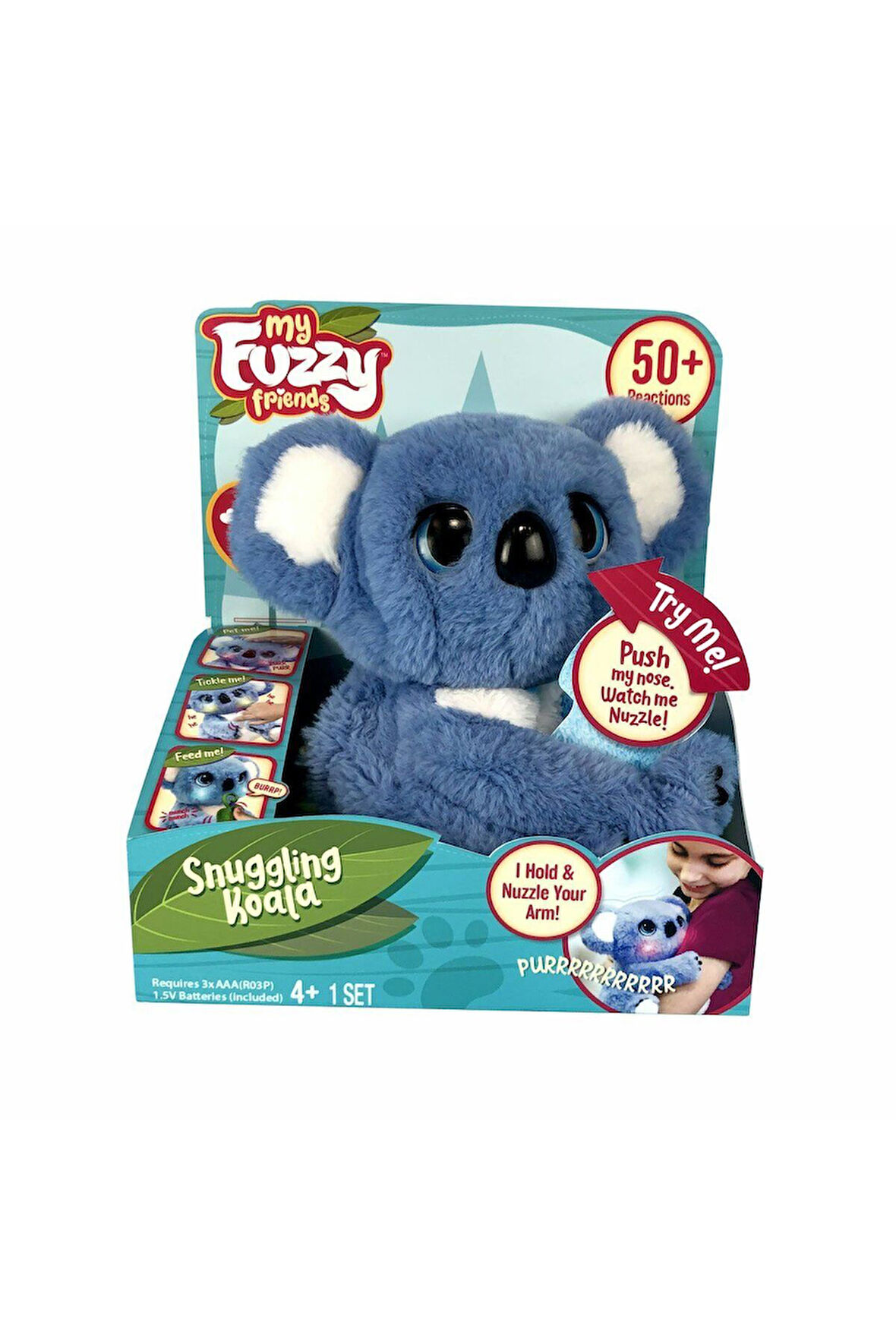 MYN00101 My Fuzzie Friends Sesli ve Işıklı Koala 25cm - 18295 Kız Erkek Çocuk Oyuncak Eğitici Oyunca