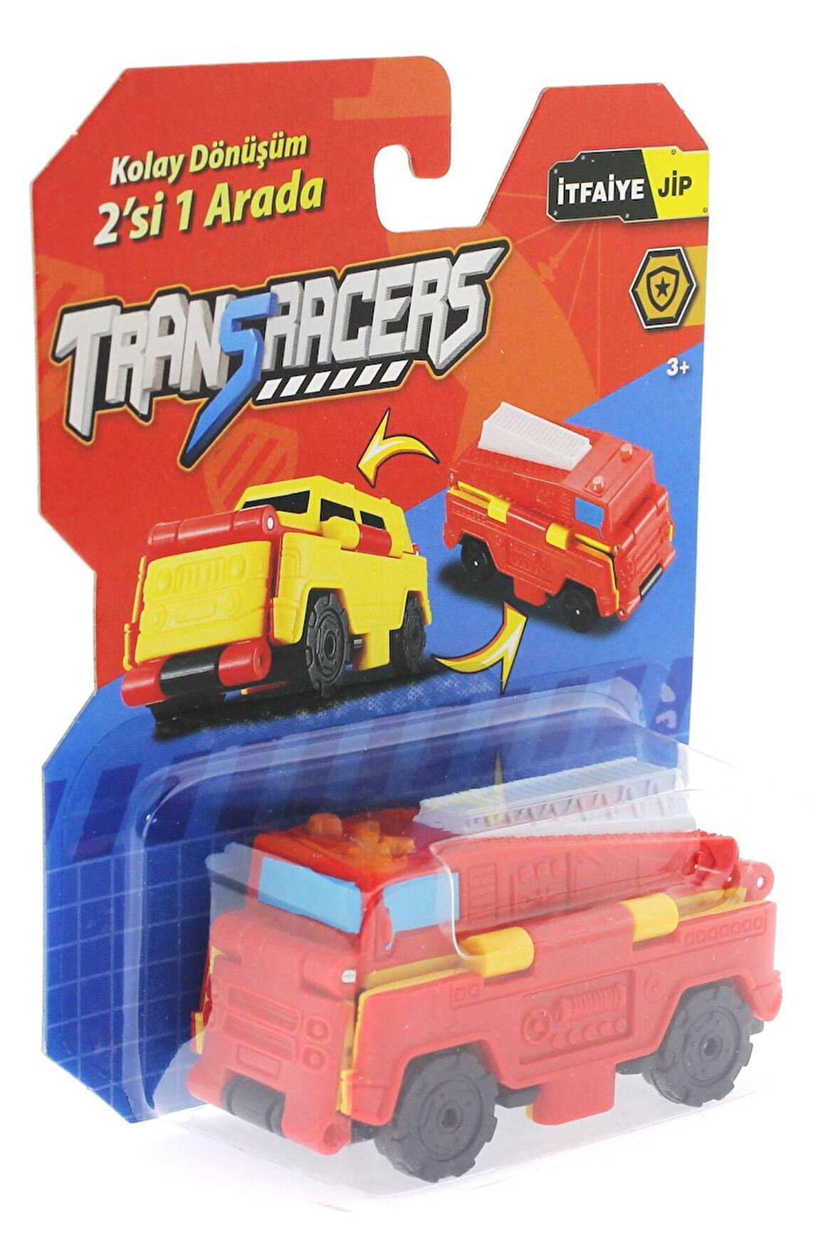 Transracers Dönüşen Araçlar İtfaiye / Jip Kız Erkek Çocuk Oyuncak Eğitici Oyuncaklar