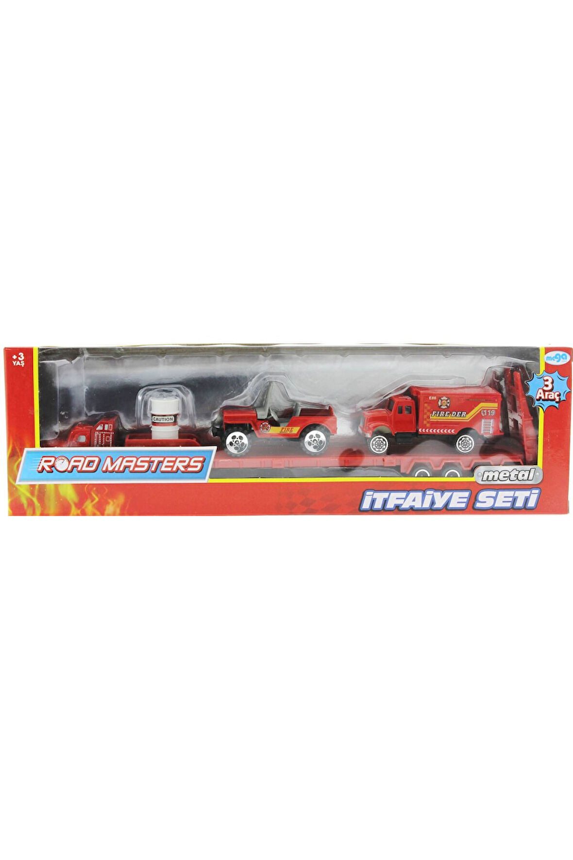 Die Cast Metal Tırlı ve Jeepli İtfaiye Seti Kız Erkek Çocuk Oyuncak Eğitici Oyuncaklar
