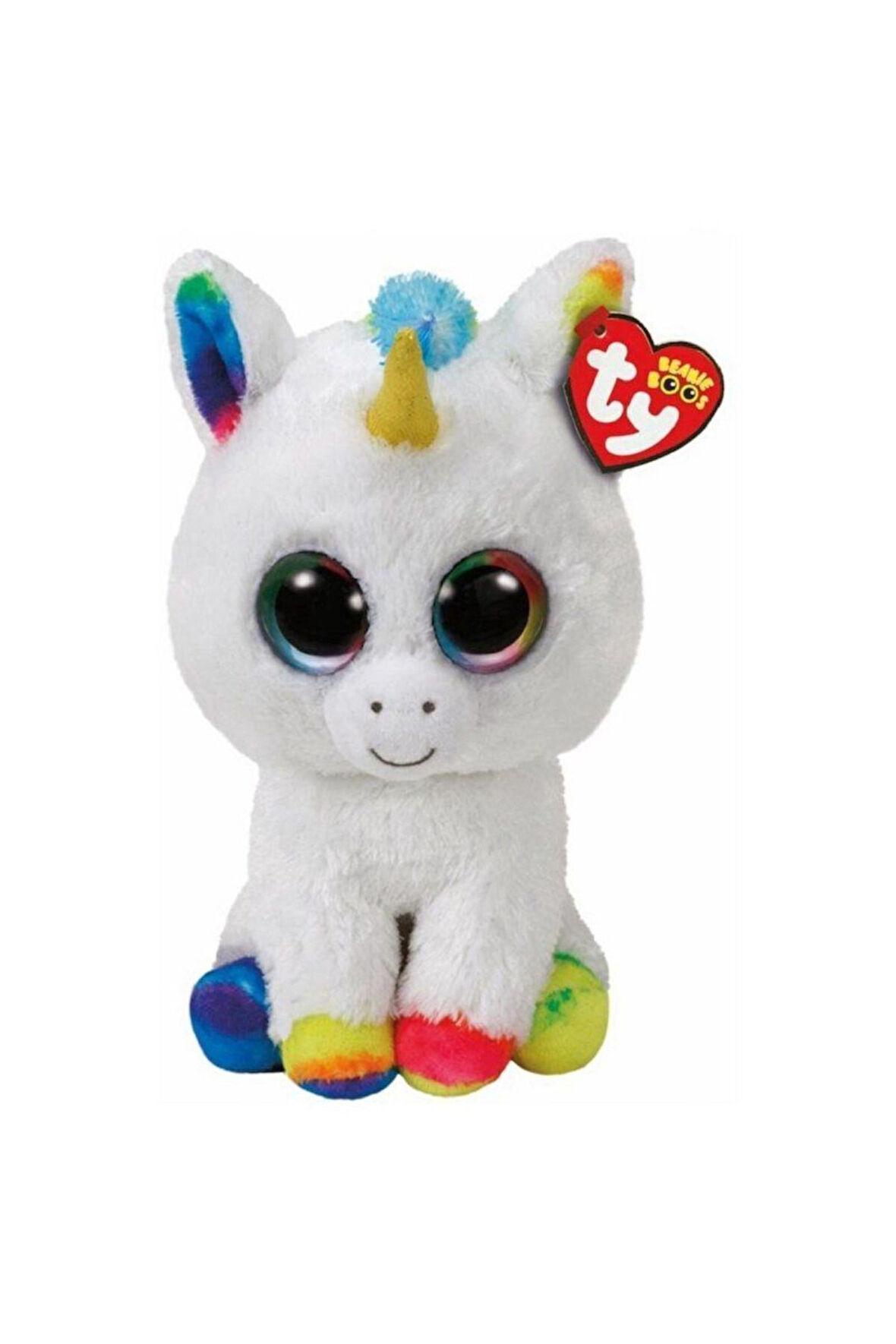 Ty Beani Boos Pixie Tek Boynuzlu At Peluş 25cm Kız Erkek Çocuk Oyuncak Eğitici Oyuncaklar