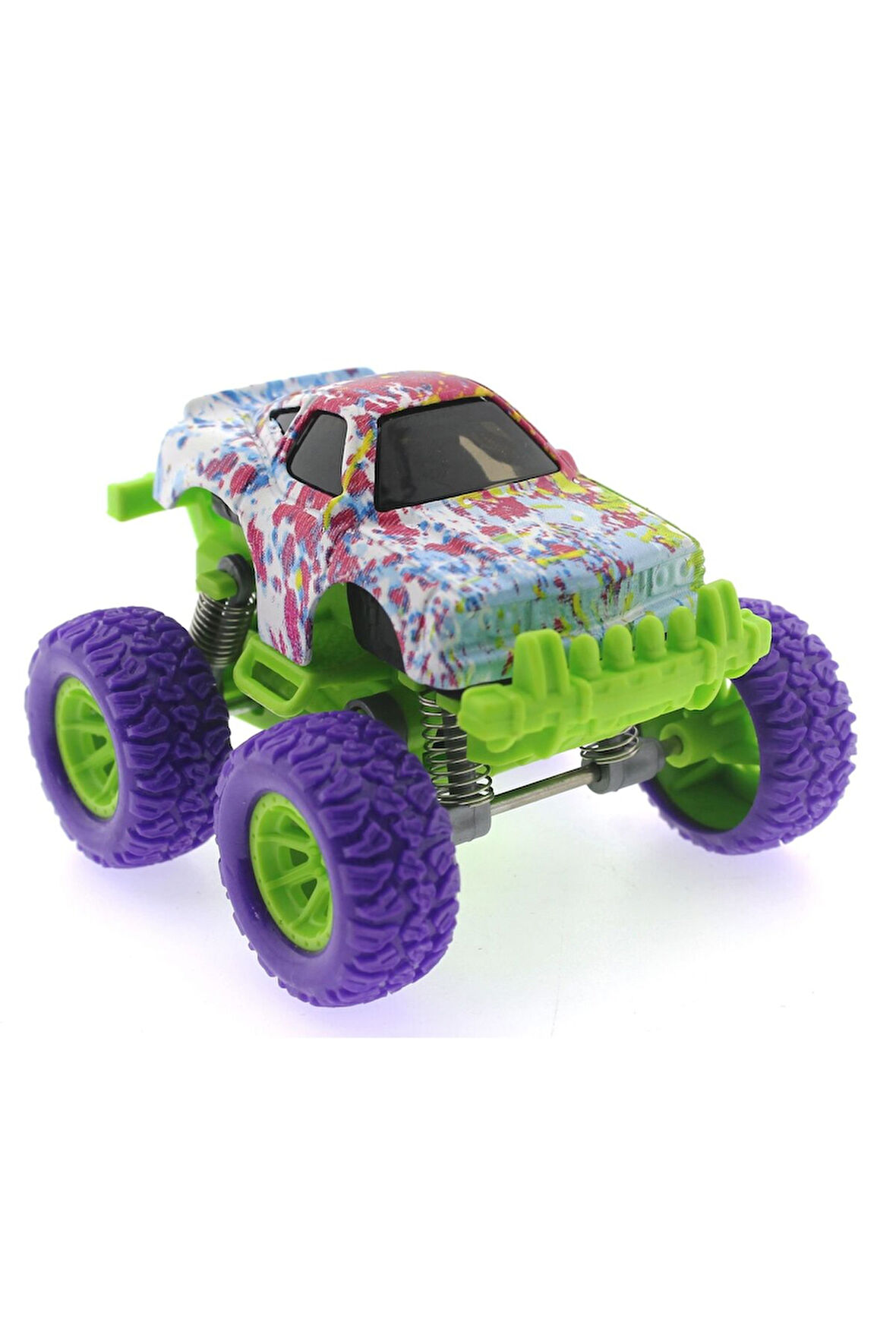 Die Cast Batik Desenli Mor Teker Araba Kız Erkek Çocuk Oyuncak Eğitici Oyuncaklar