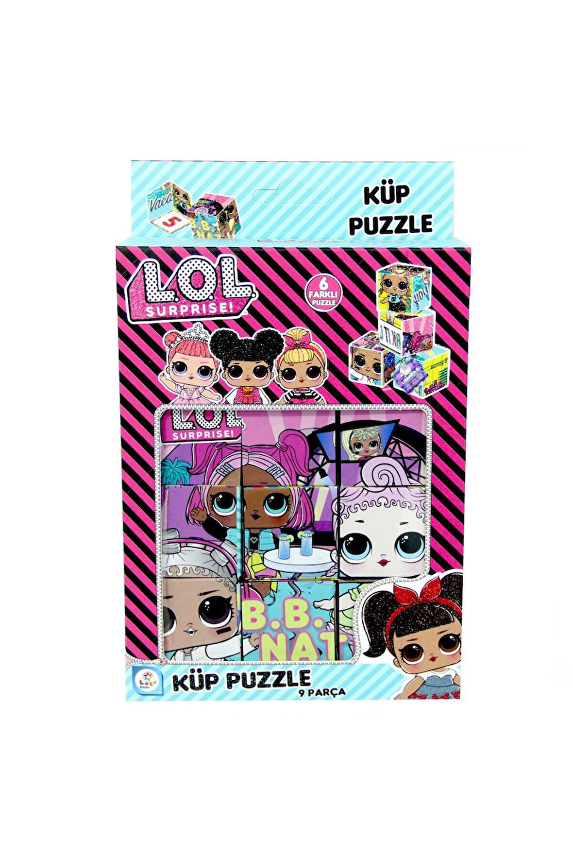 LOL Küp Puzzle 9 Parça Kız Erkek Çocuk Oyuncak Eğitici Oyuncaklar