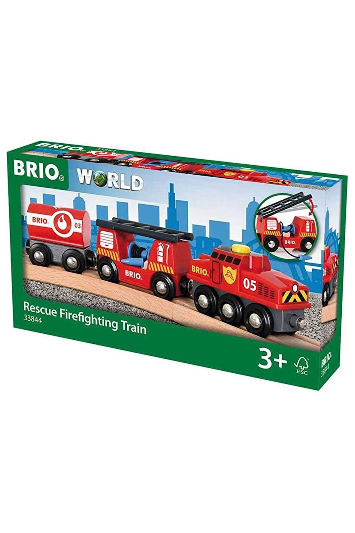 Brio İtfaiye Treni Kız Erkek Çocuk Oyuncak Eğitici Oyuncaklar