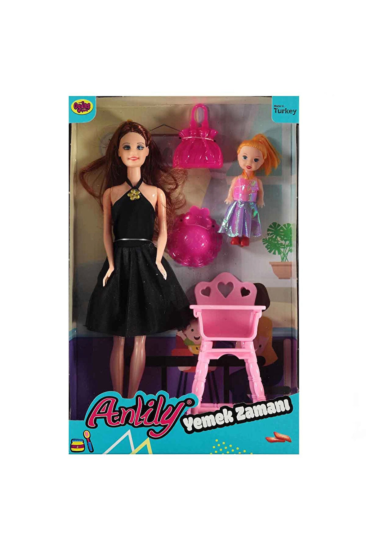 Anlily Yemek Zamanı 2'li Bebek Seti 02432 Kız Erkek Çocuk Oyuncak Eğitici Oyuncaklar