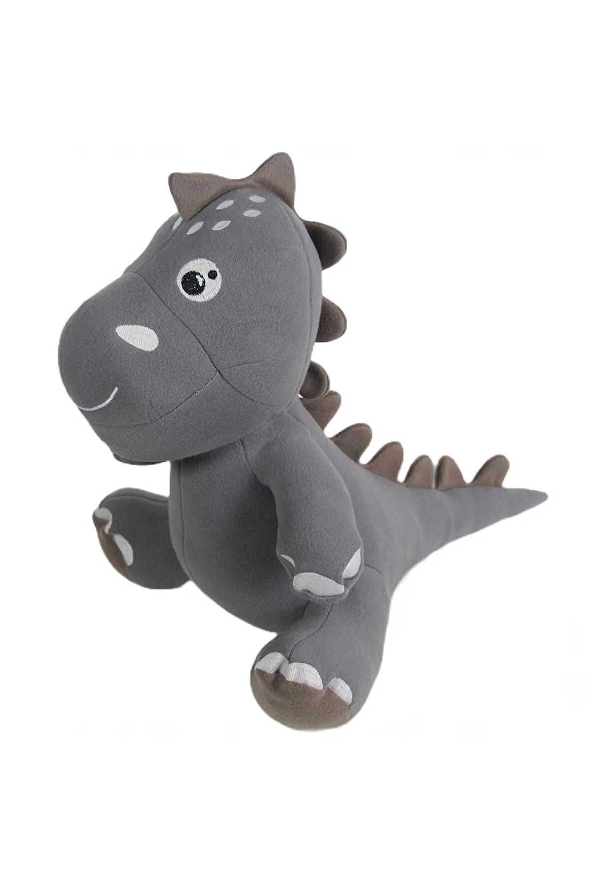 Dino Peluş Oyuncak Gri 40cm Kız Erkek Çocuk Oyuncak Eğitici Oyuncaklar