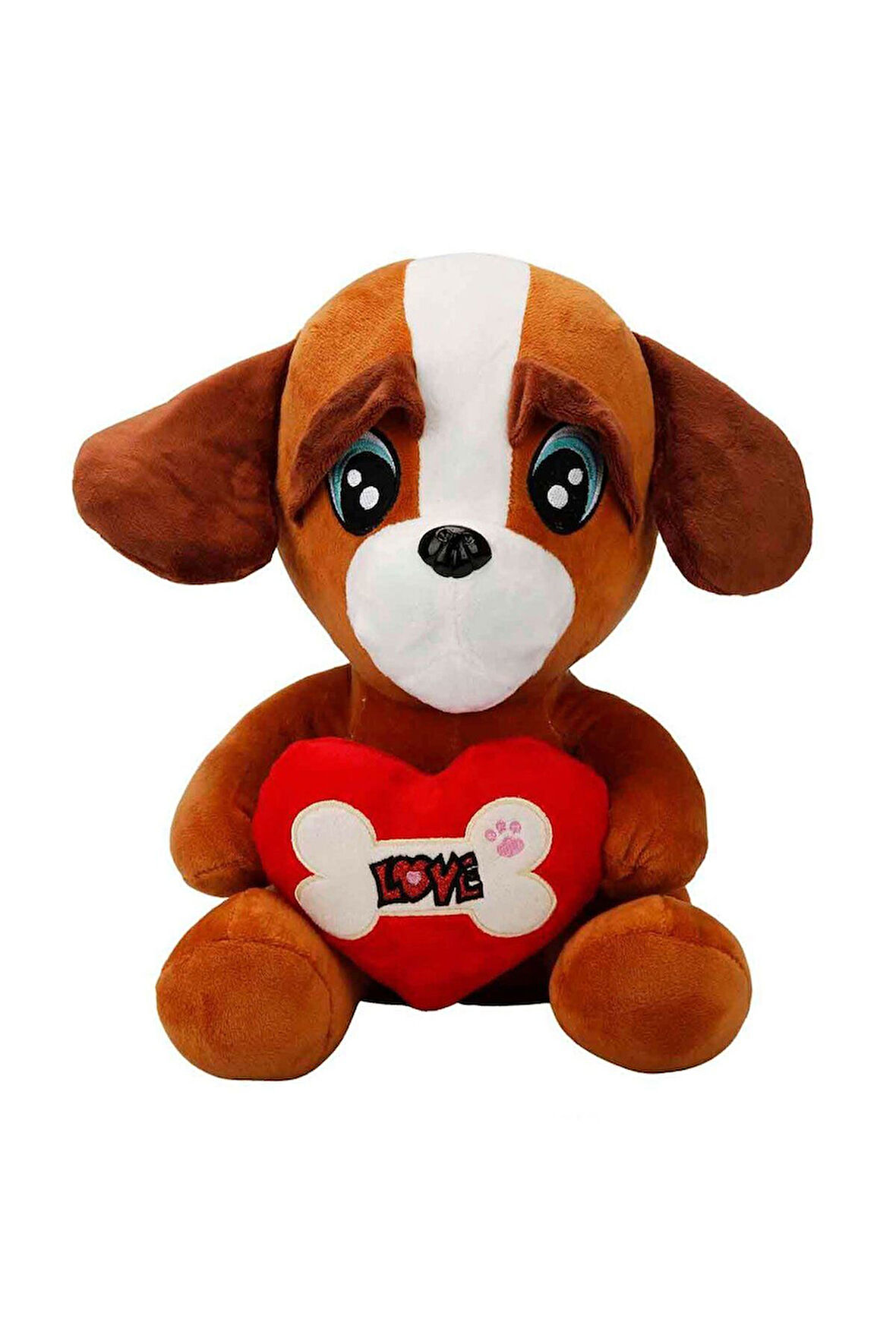 Kalpli Peluş Köpek 30cm. Kız Erkek Çocuk Oyuncak Eğitici Oyuncaklar