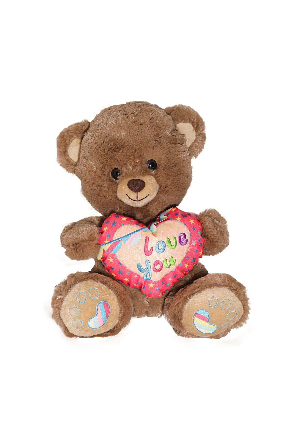 PJH2324 Peluş Kalpli Ayı Love You 30cm -Vardem Kız Erkek Çocuk Oyuncak Eğitici Oyuncaklar