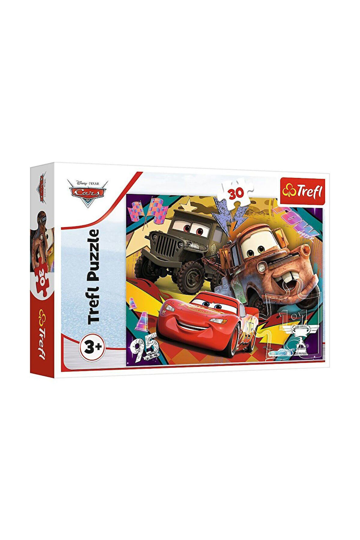 PUZZLE-18293 Cars 3 30 Parça Puzzle Kız Erkek Çocuk Oyuncak Eğitici Oyuncaklar