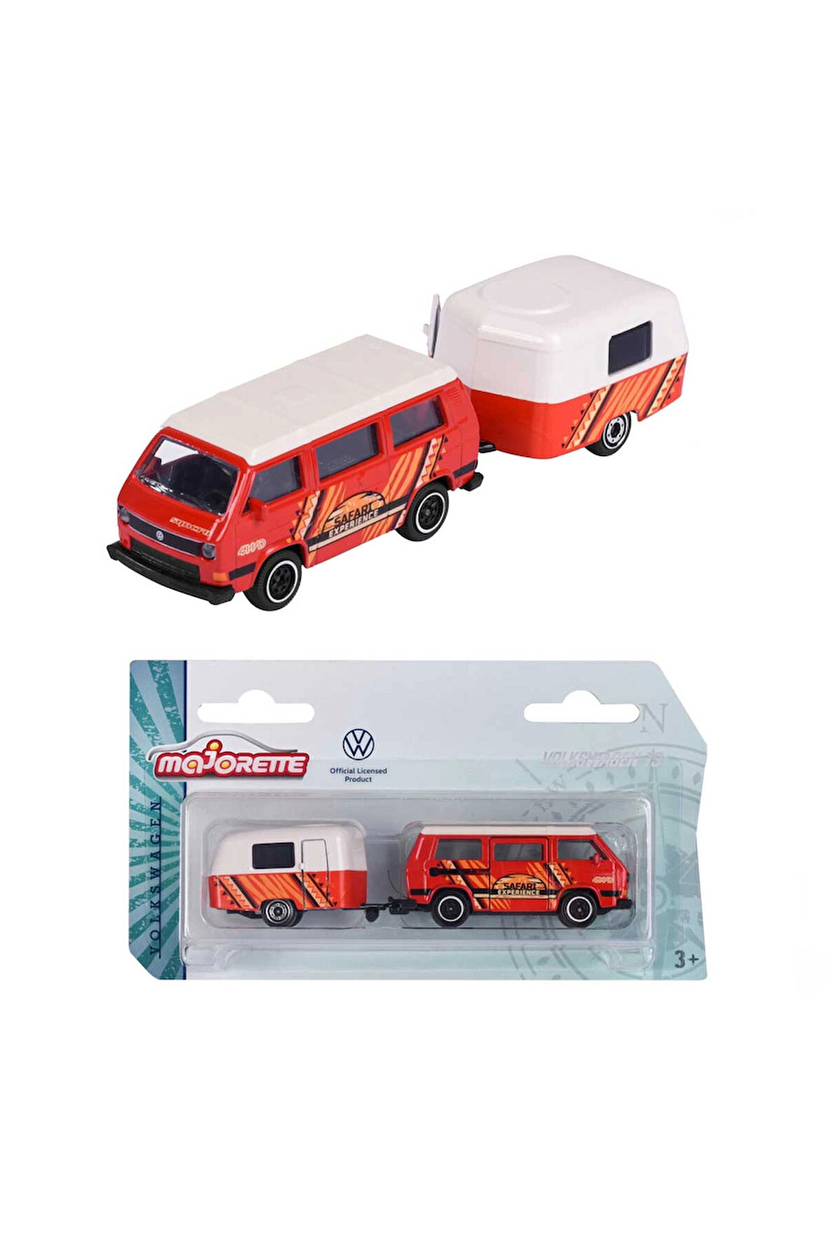 Majorette Römorklu Volkswagen The Originals Model Arabalar Kız Erkek Çocuk Oyuncak Eğitici Oyuncakla