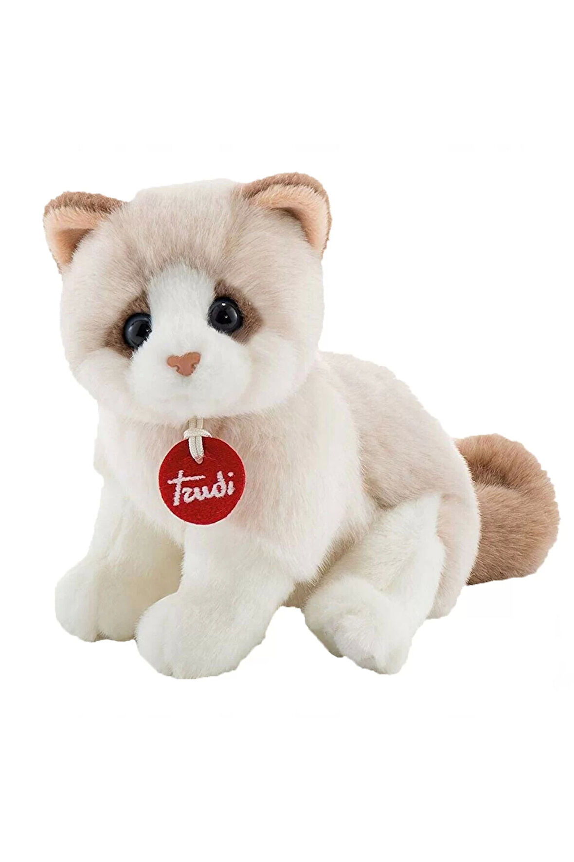 Trudi Kitty Peluş Beyaz Bej Kedi 20cm Kız Erkek Çocuk Oyuncak Eğitici Oyuncaklar