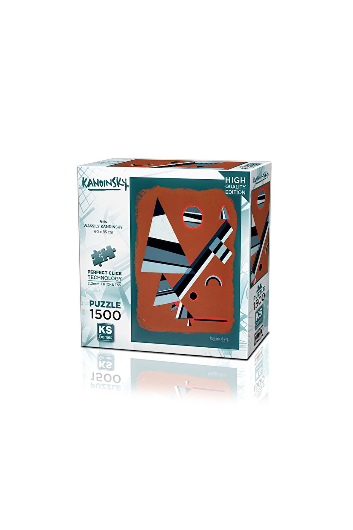 KS Puzzle 1500 Parça Kandinsky Gris Kız Erkek Çocuk Oyuncak Eğitici Oyuncaklar